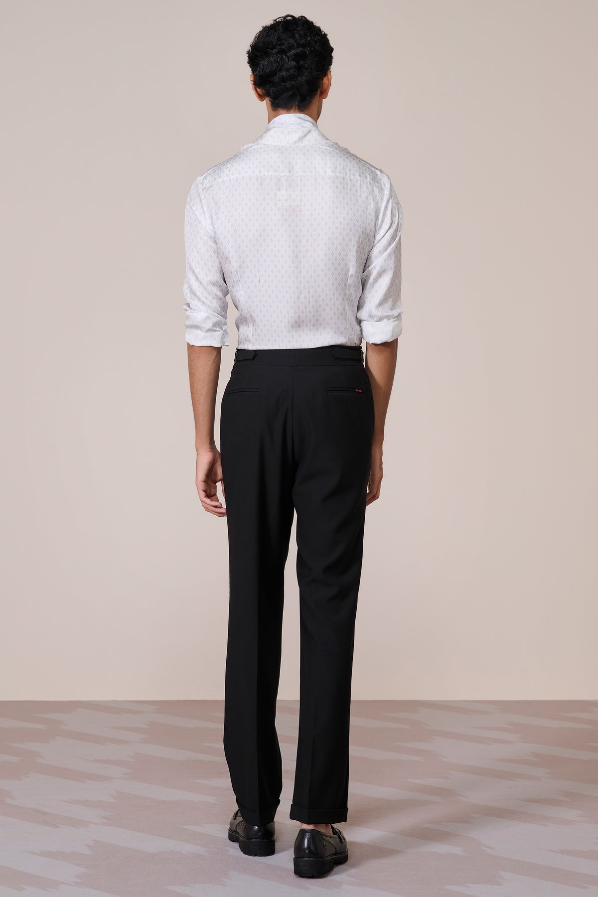 Offwhite Silk Twill Adamas Shirt