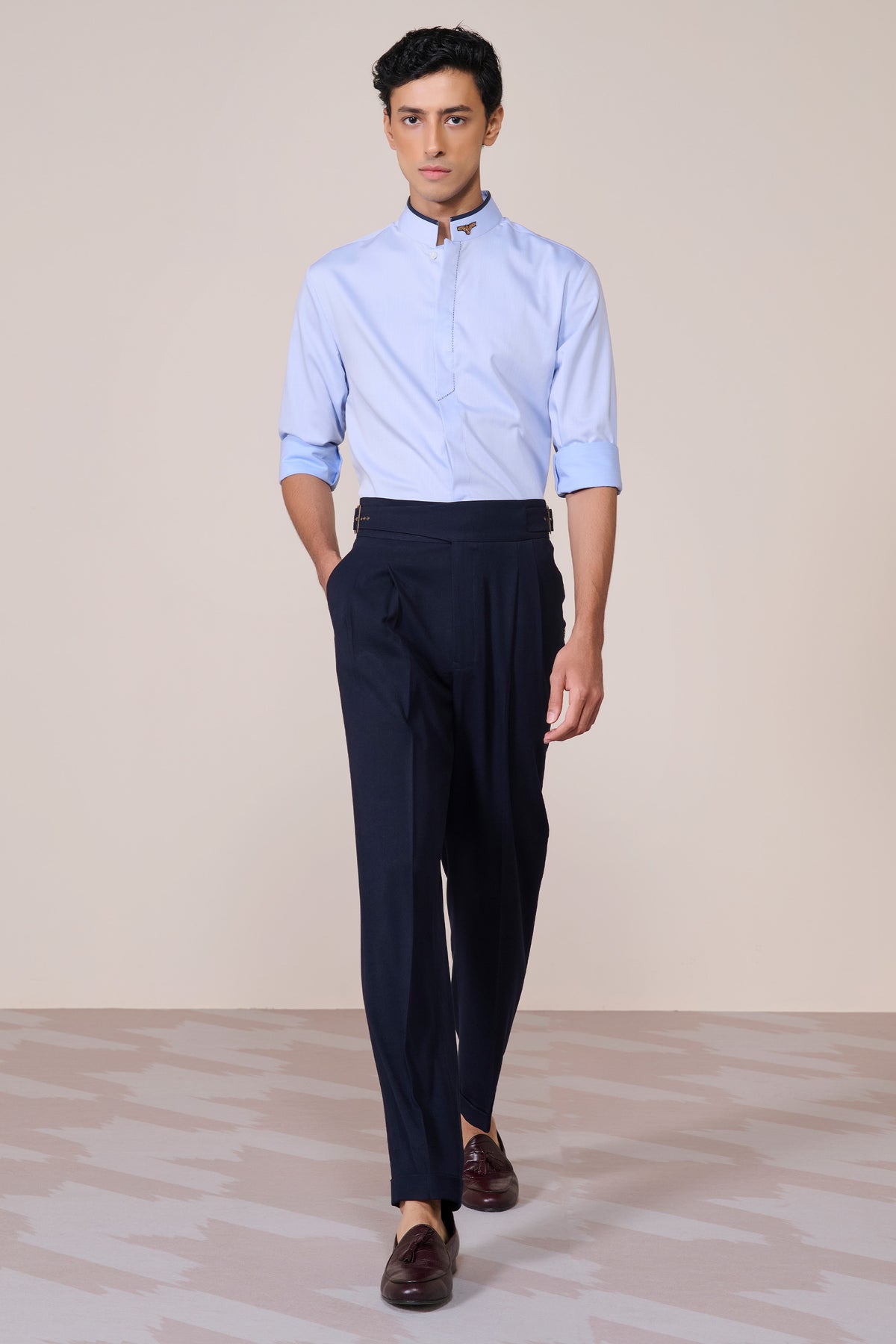 Light Blue Eagle Crested Shirt