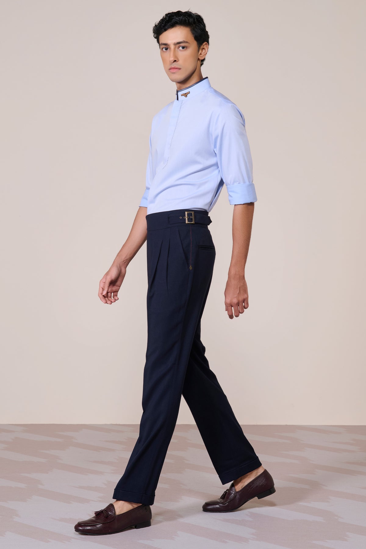 Light Blue Eagle Crested Shirt