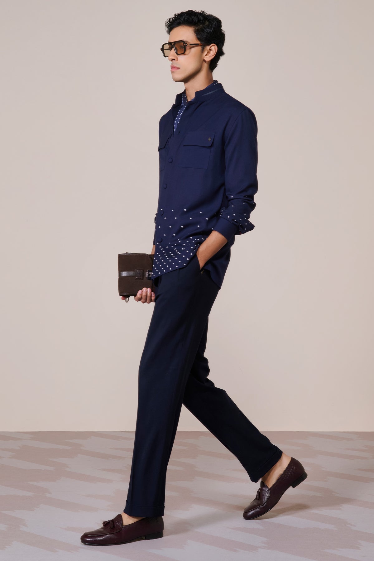 Navy Patch Pocket Shirt