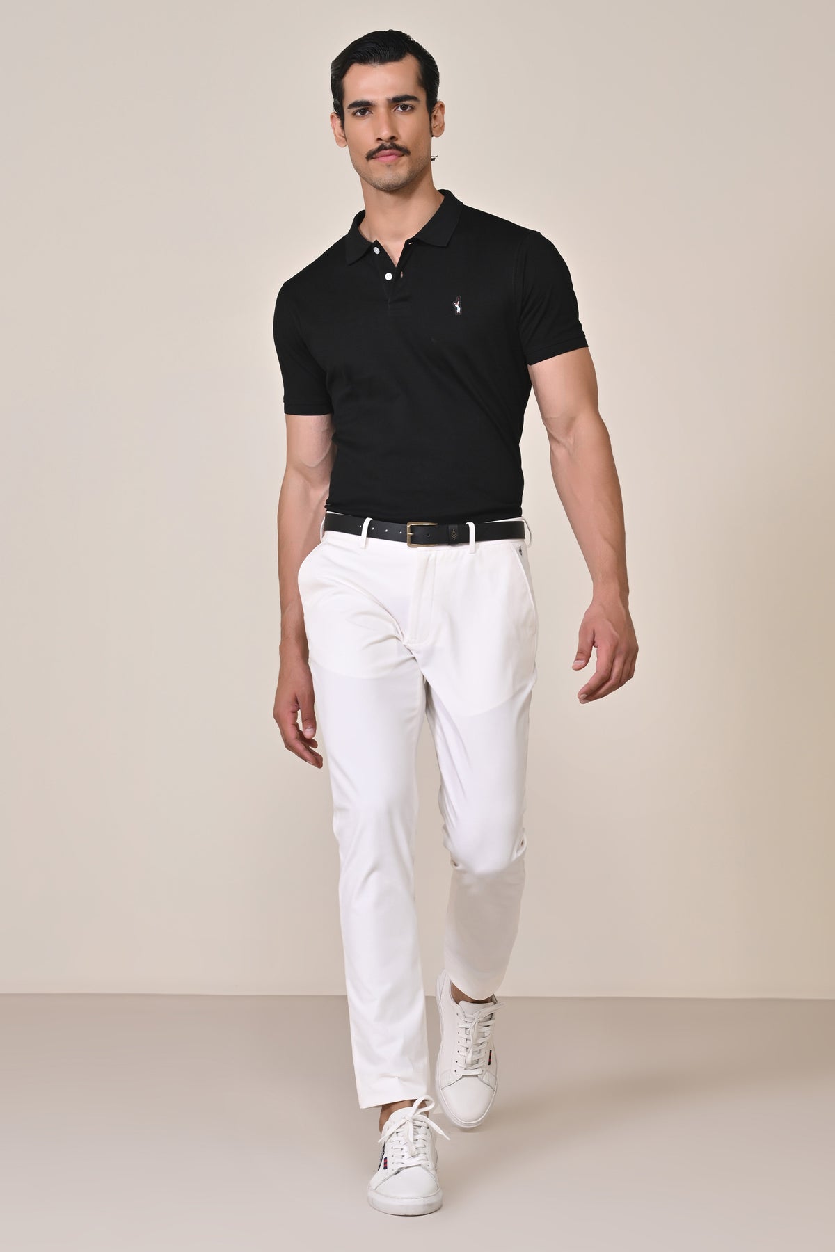 Classic off white Trouser with Adamas