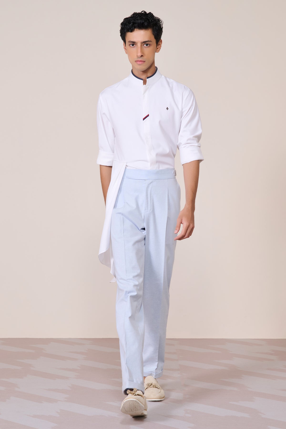 Light Blue Linen Trousers