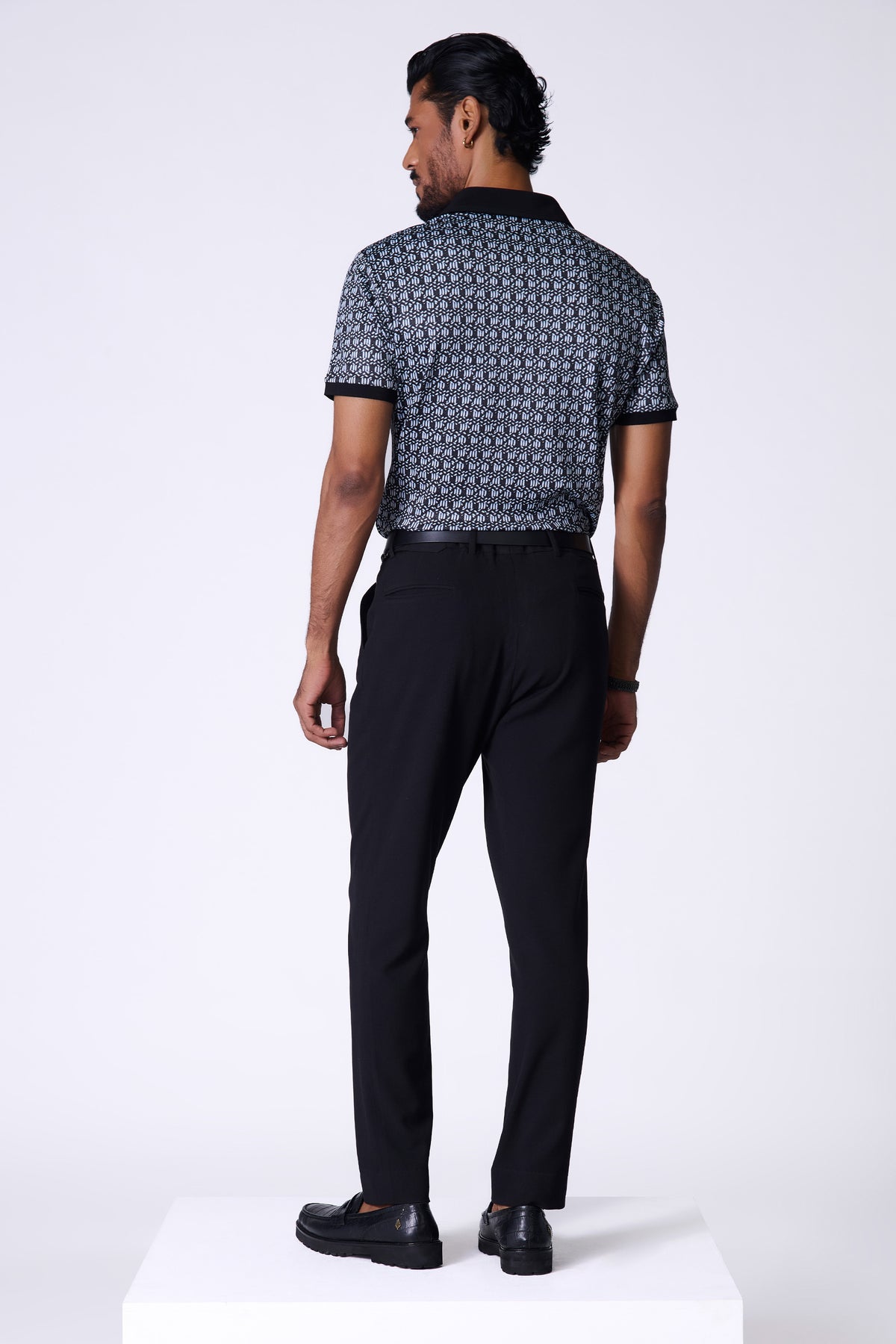 Braid Printed Crepe Jersey T-Shirt
