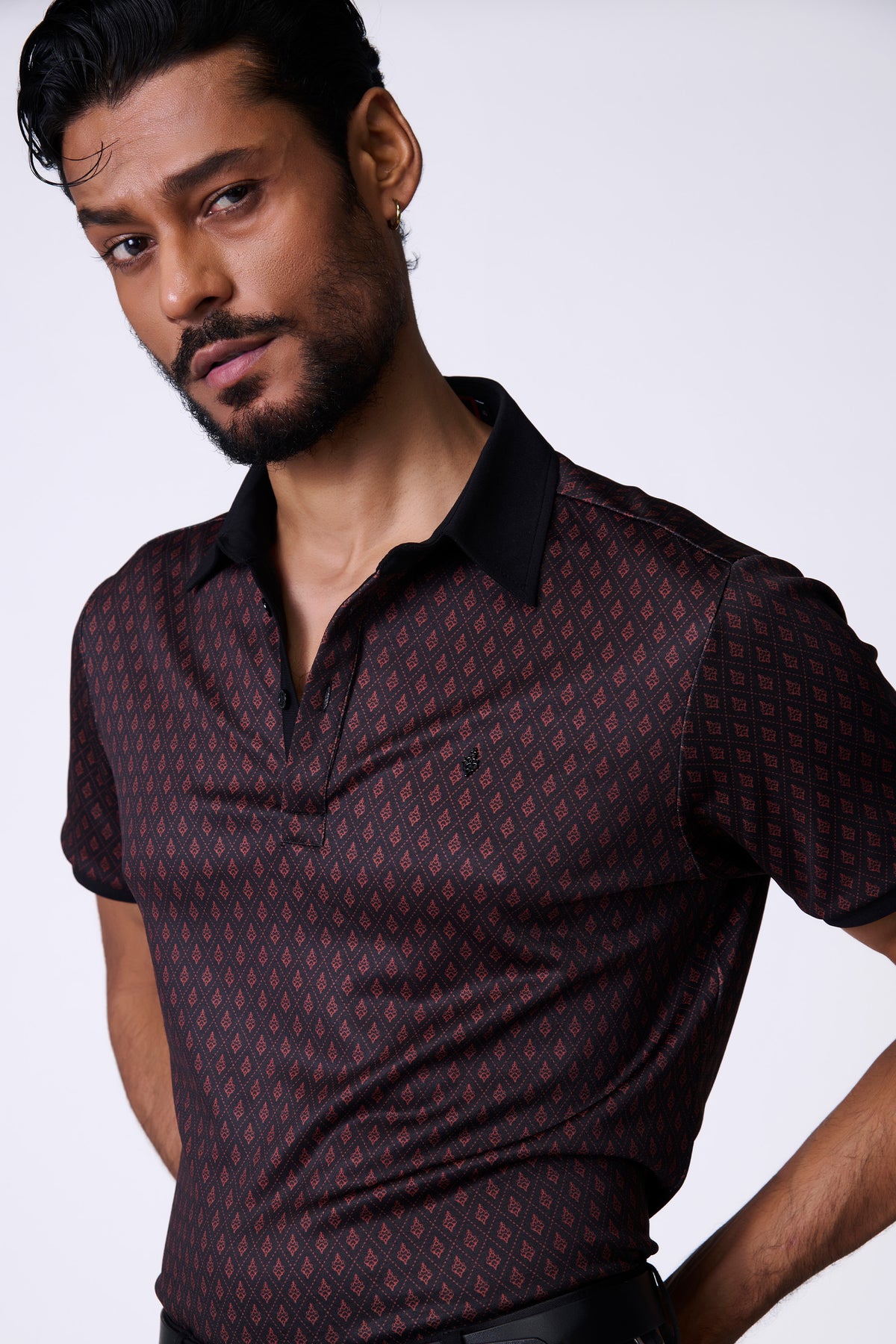 Black Adamas Printed T-Shirt