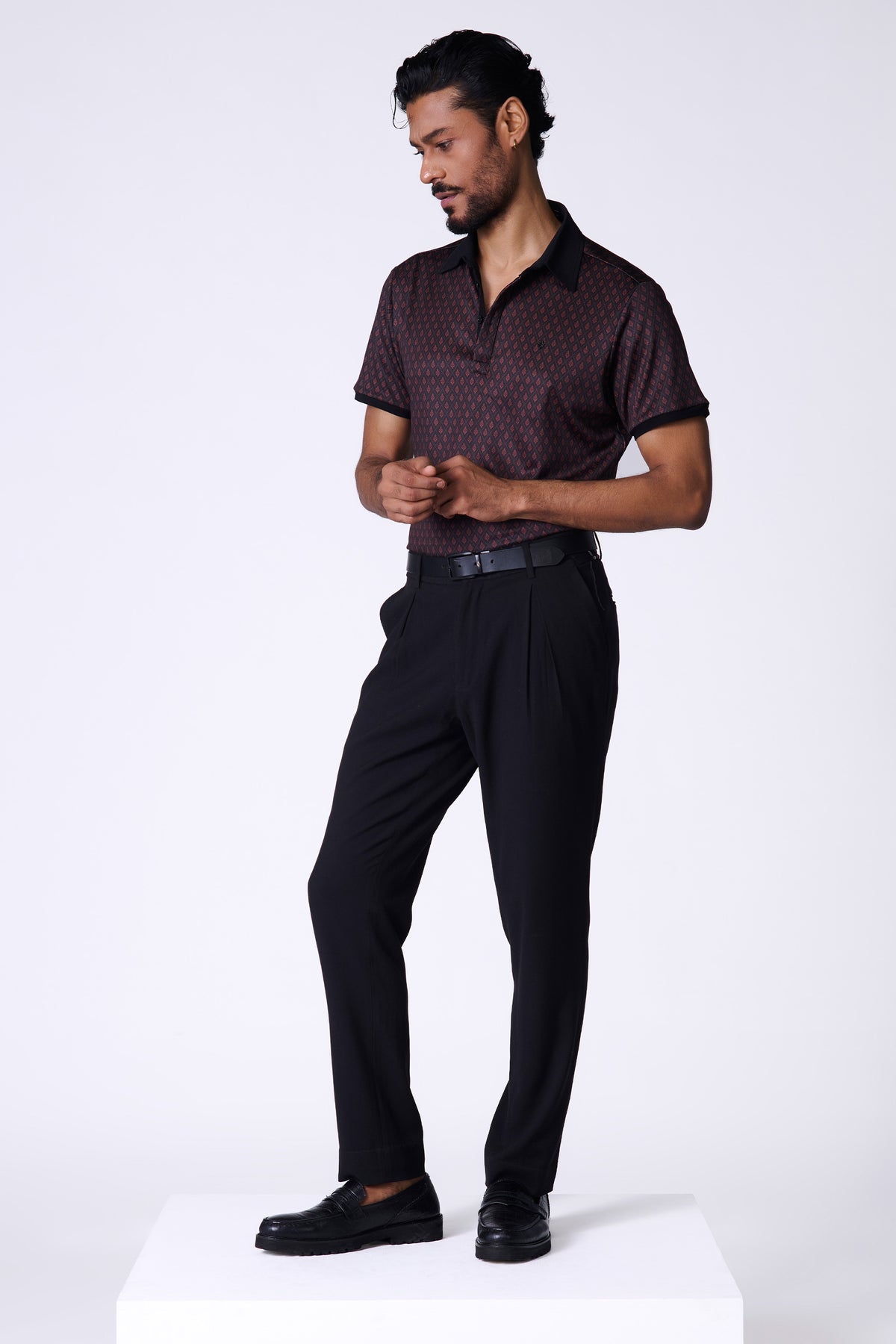 Black Adamas Printed T-Shirt