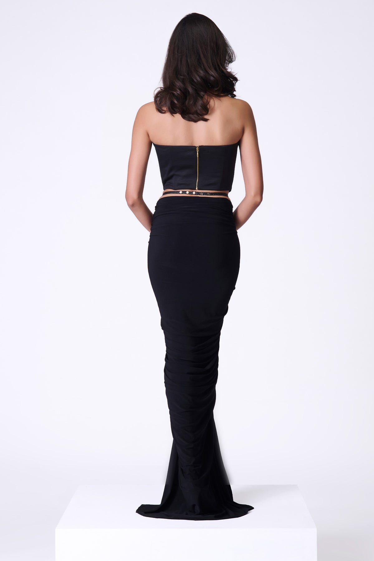 Black Pleated Corset