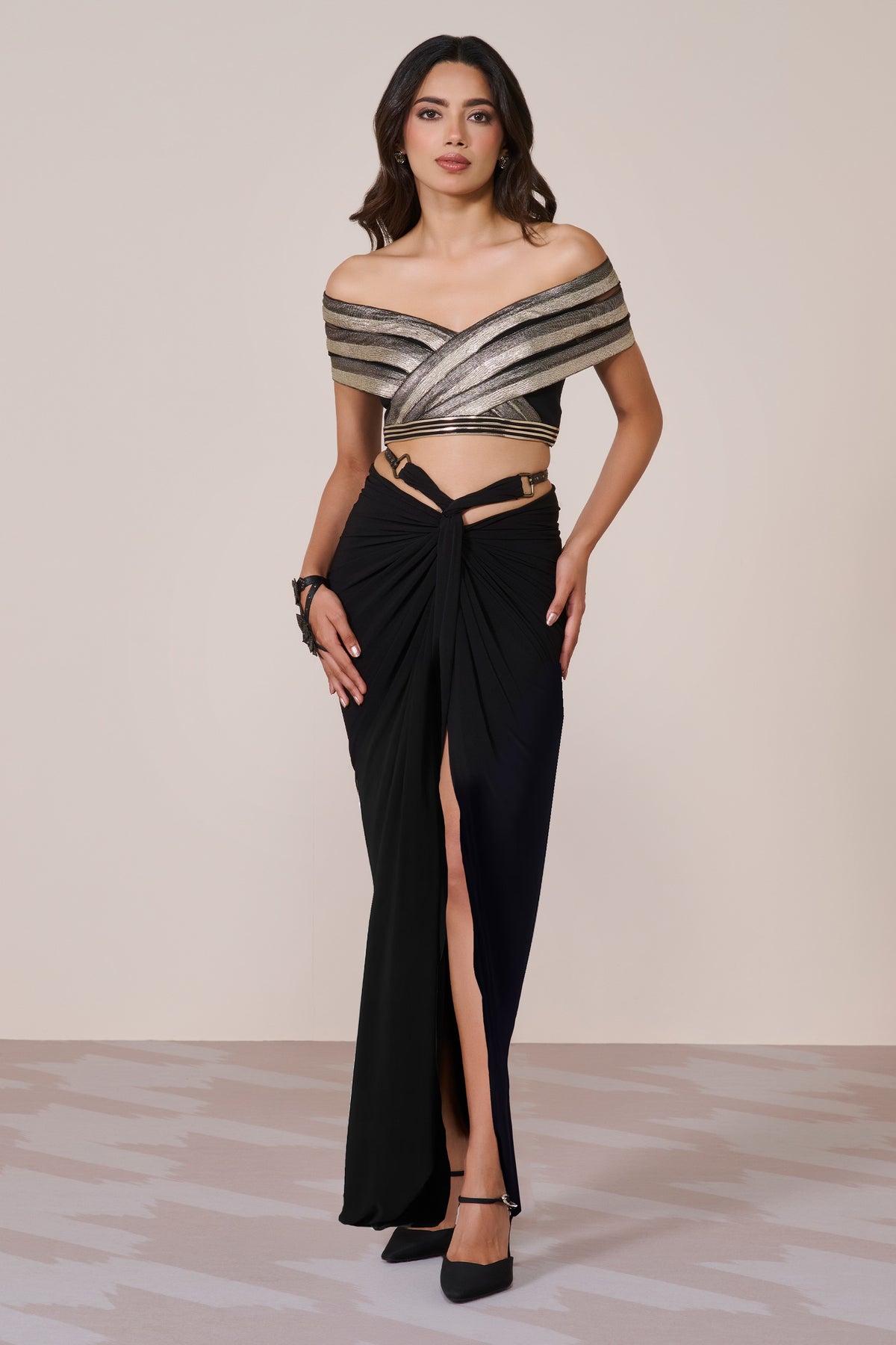 Black Off-Shoulder Top