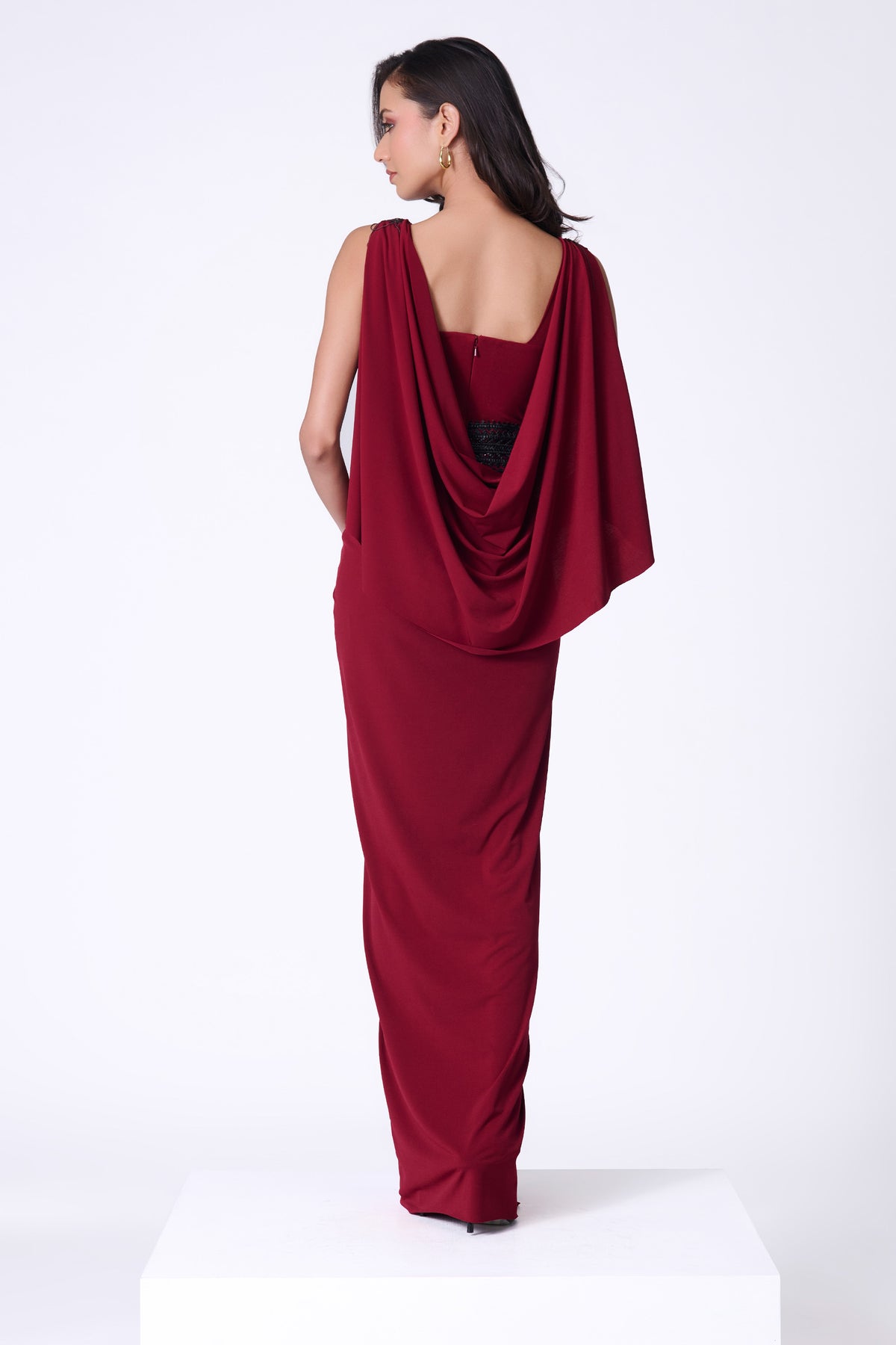 Cherry Cape Gown