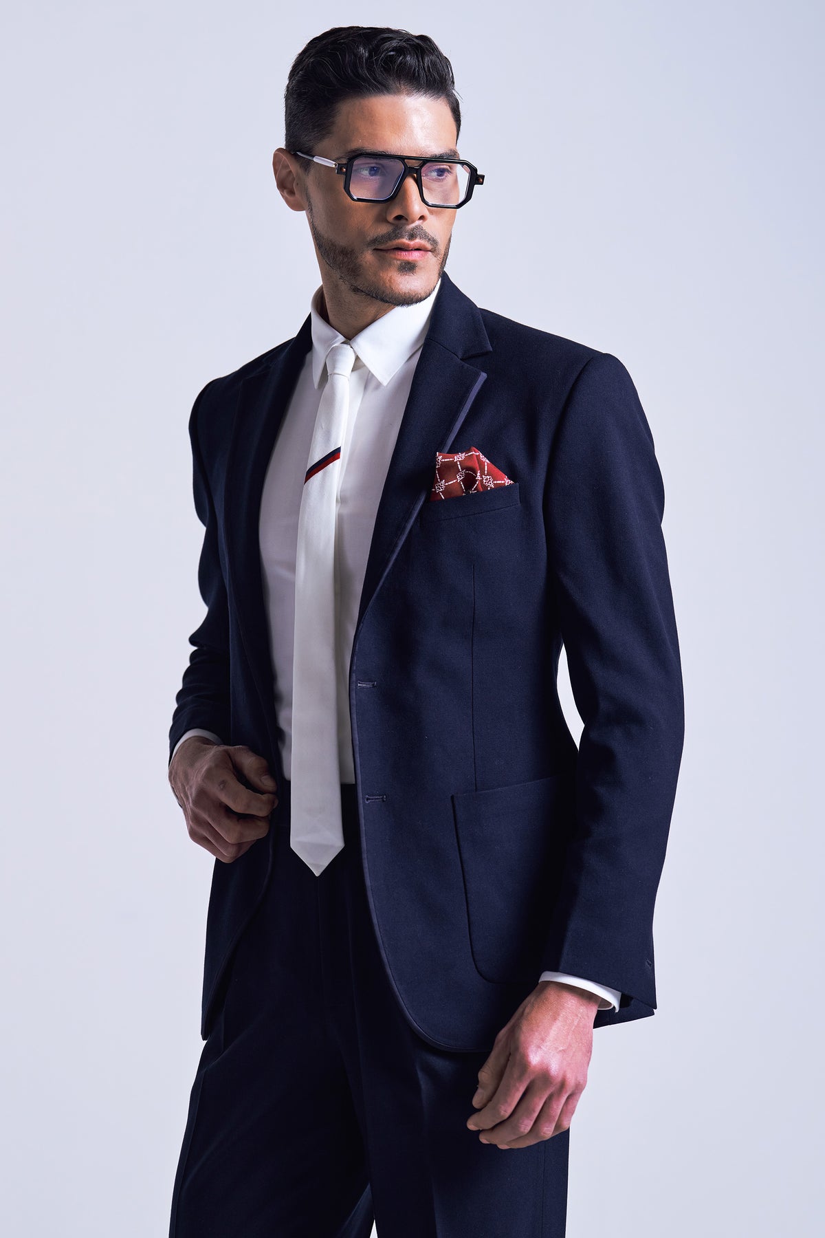 Navy Jacket with Navy Placket