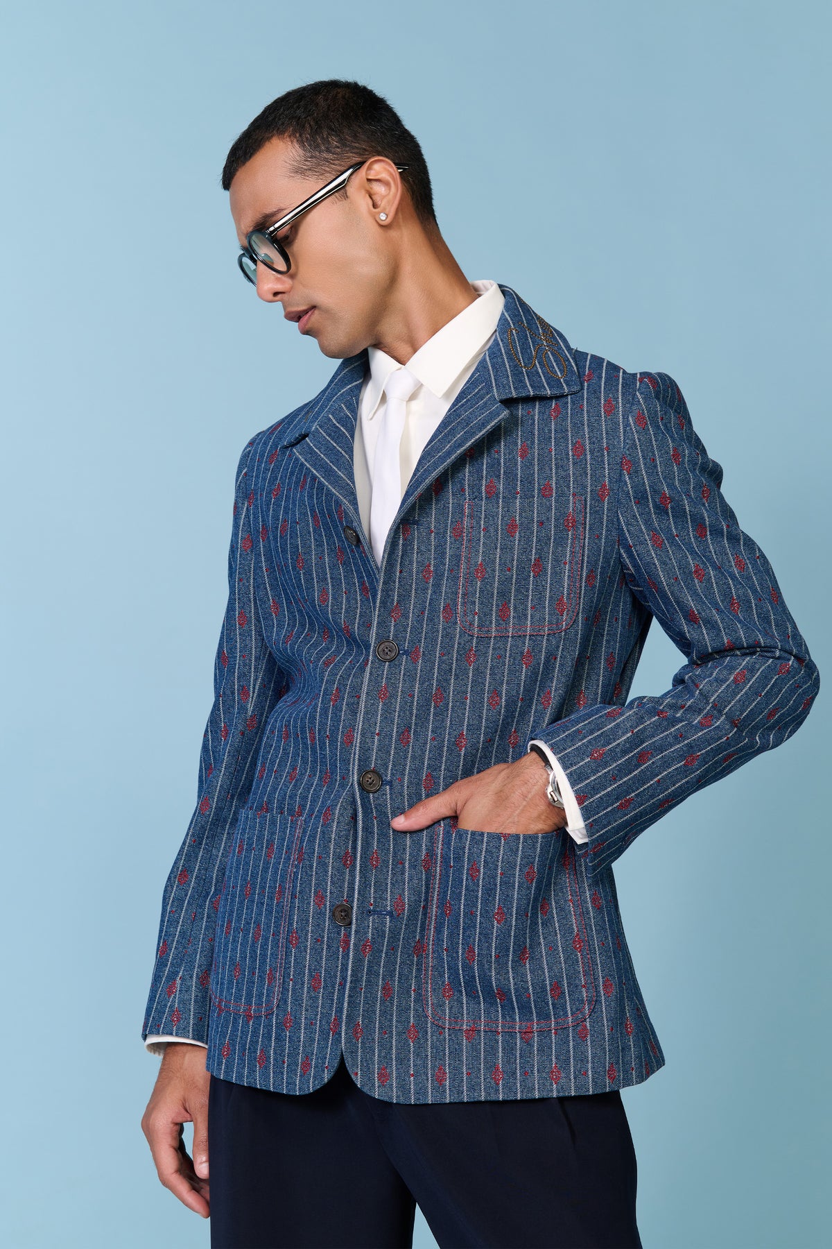 Denim Adamas Etched Jacket