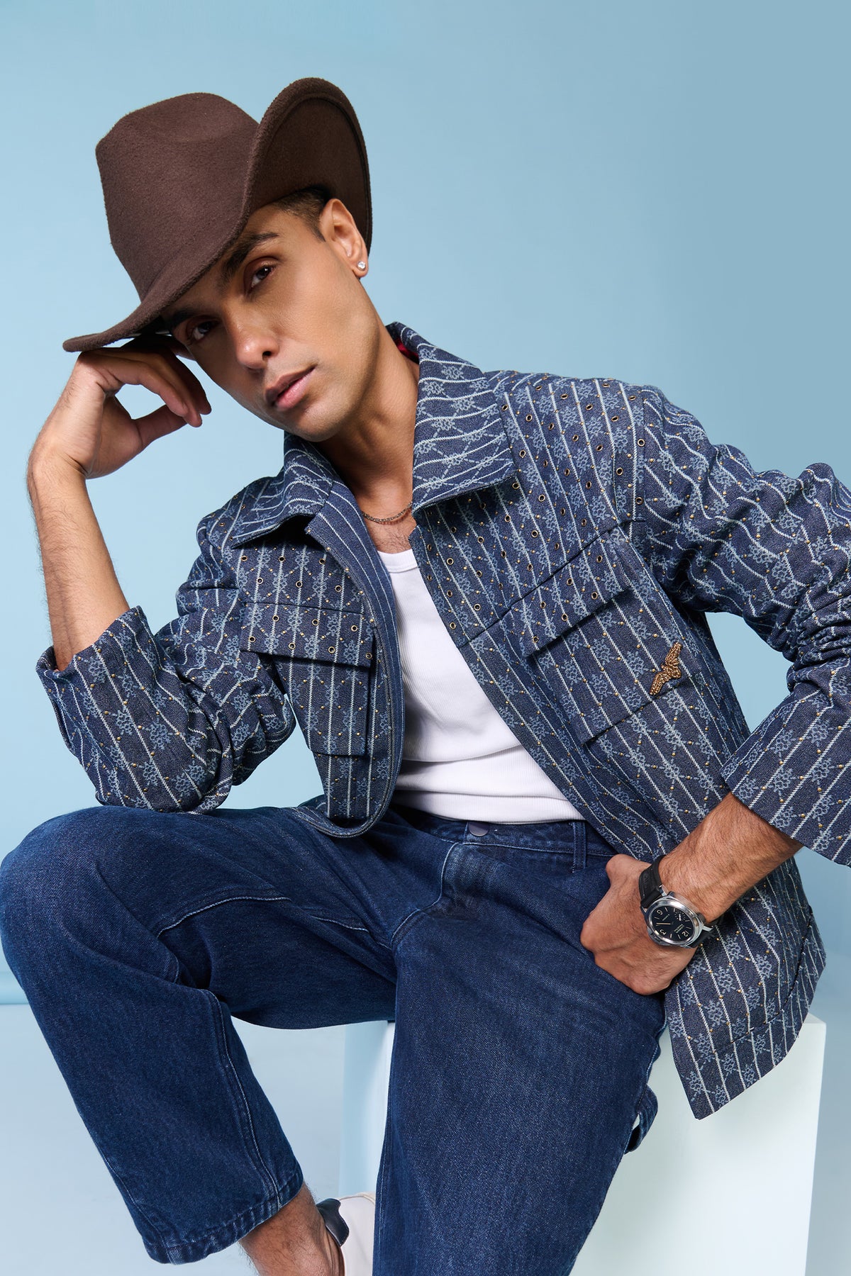 Denim Adamas Etched Layering