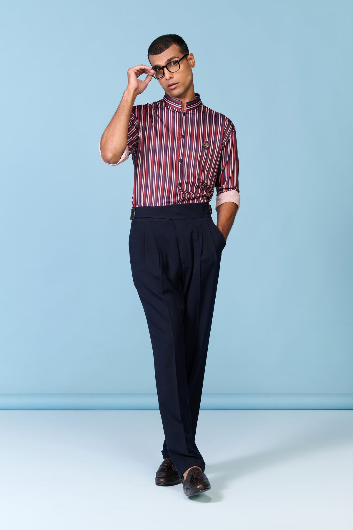 Multi-Striped Crested Shirt