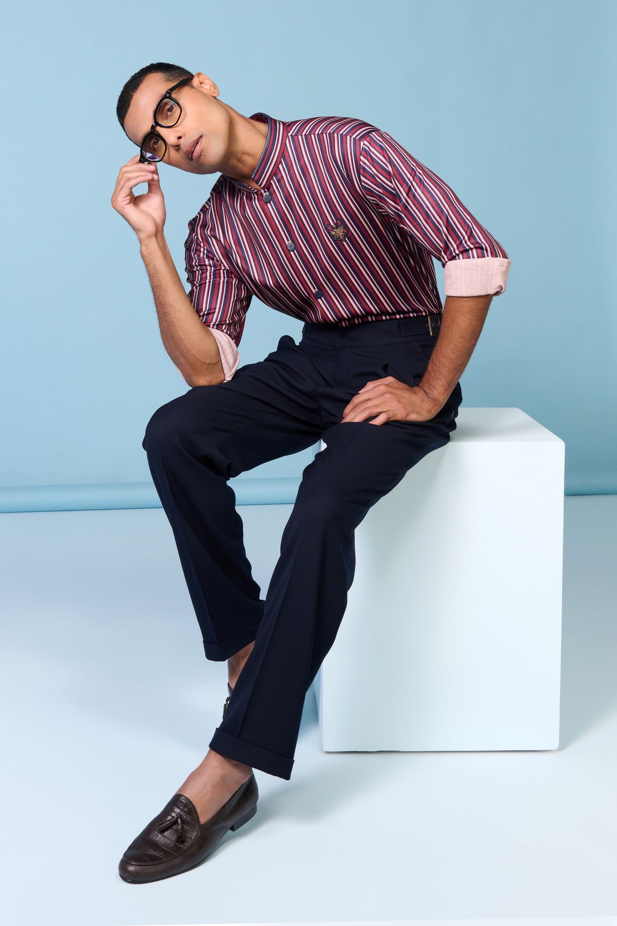 Multi-Striped Crested Shirt