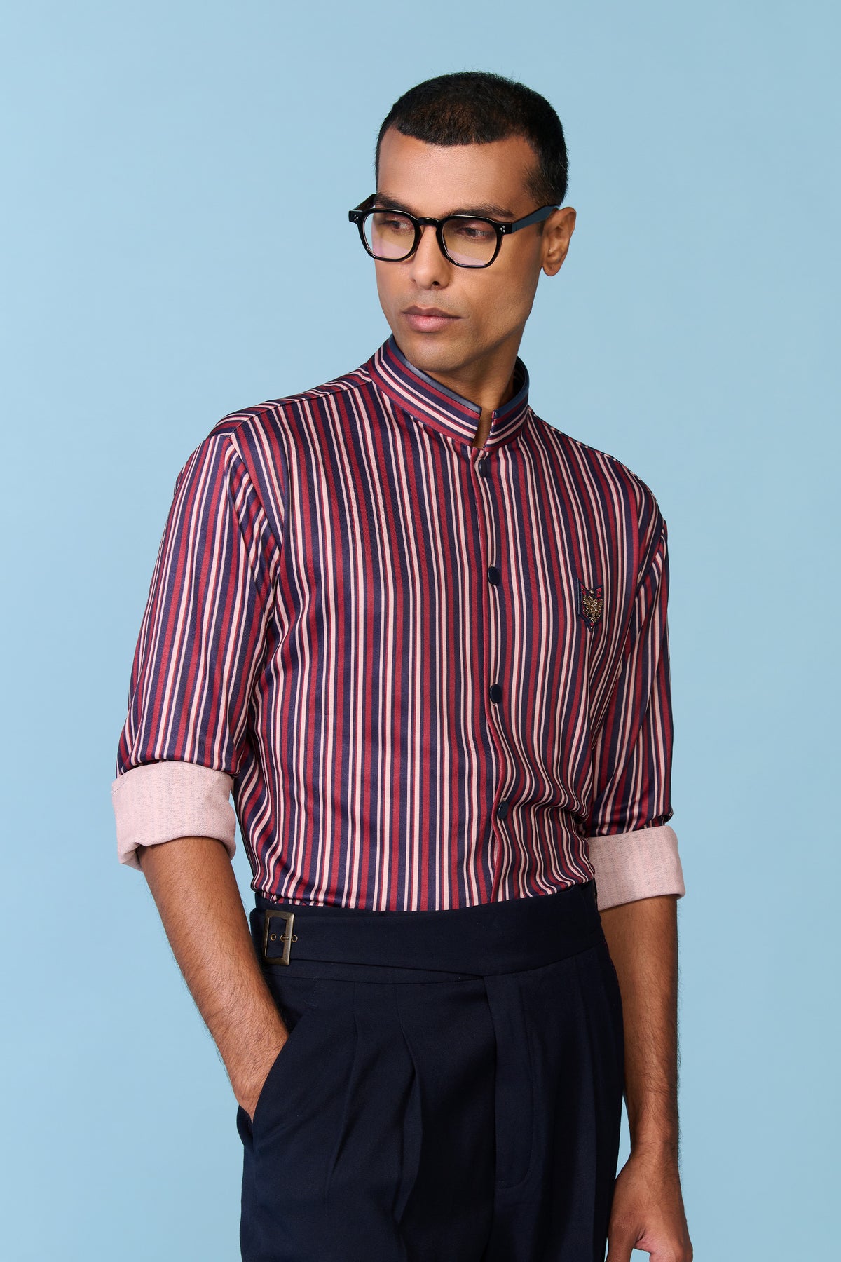 Multi-Striped Crested Shirt