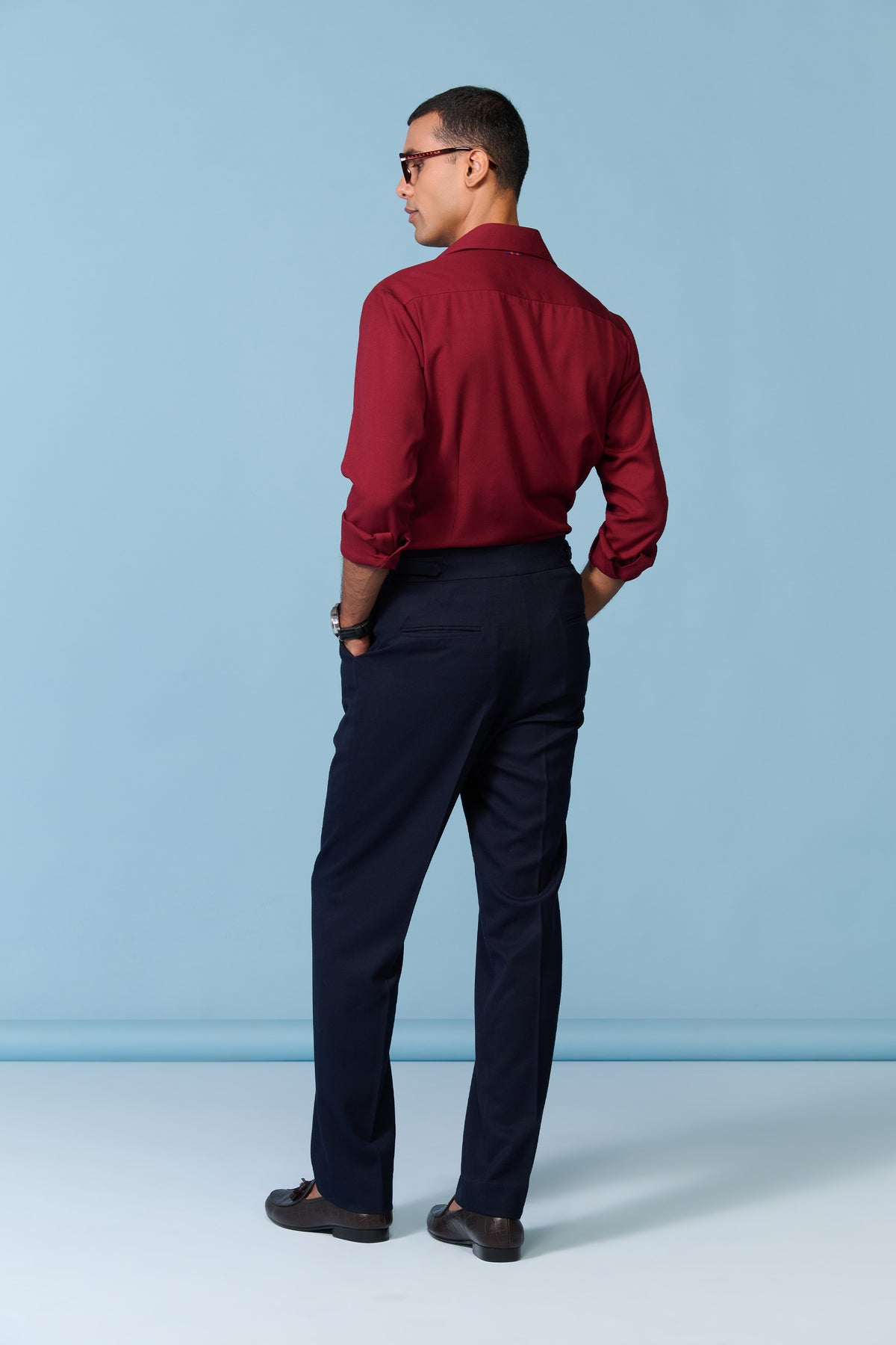 Cherry Shirt with Printed Pocket