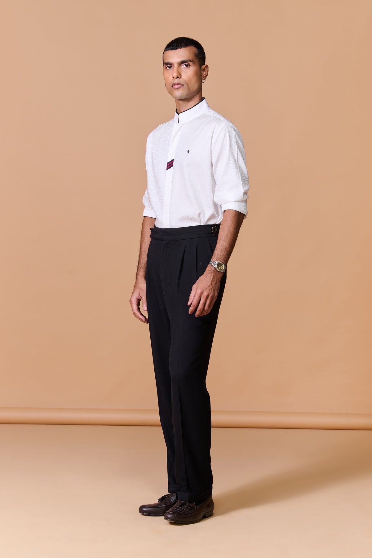 White Textured Shirt