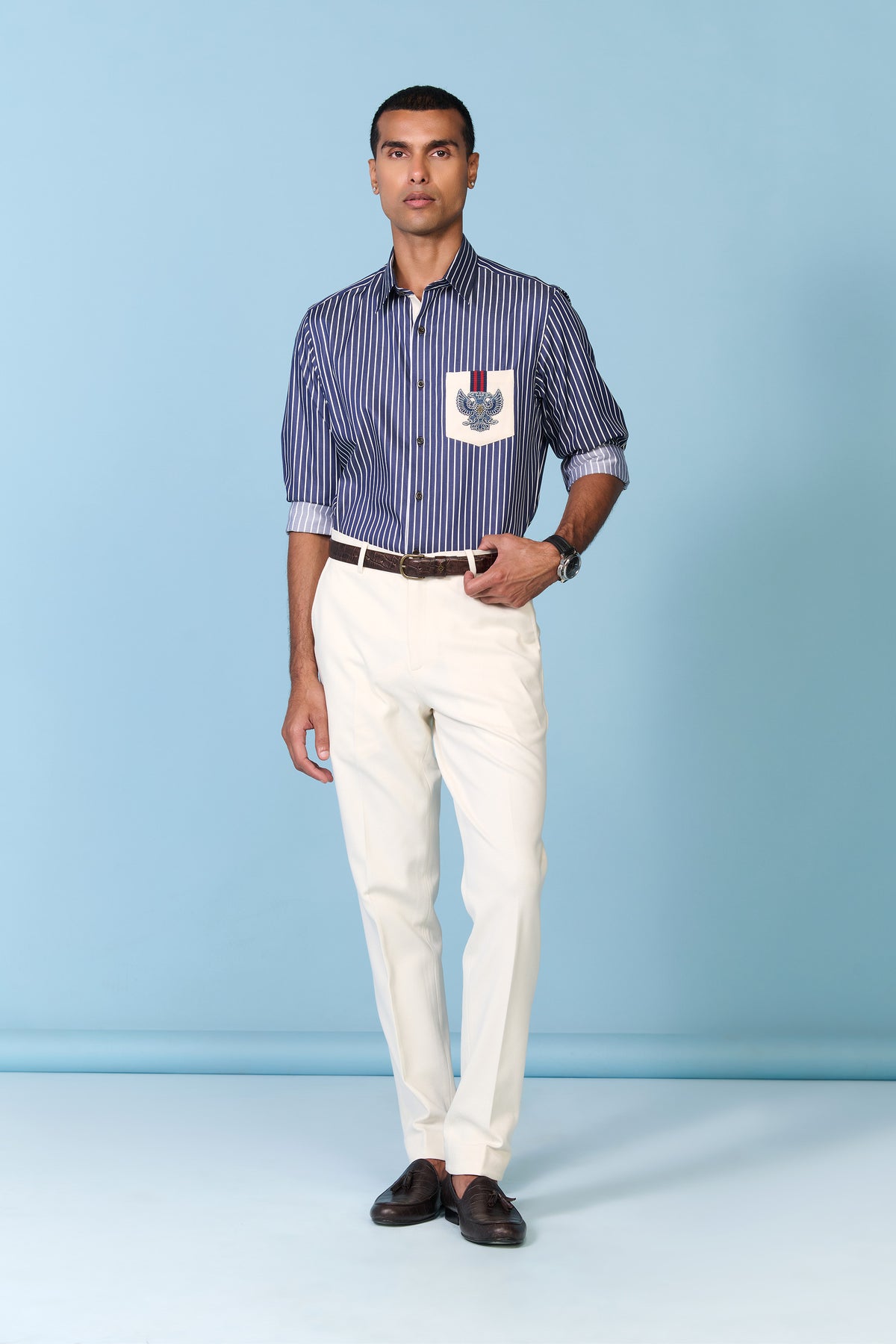 Off White Straight Leg Trousers