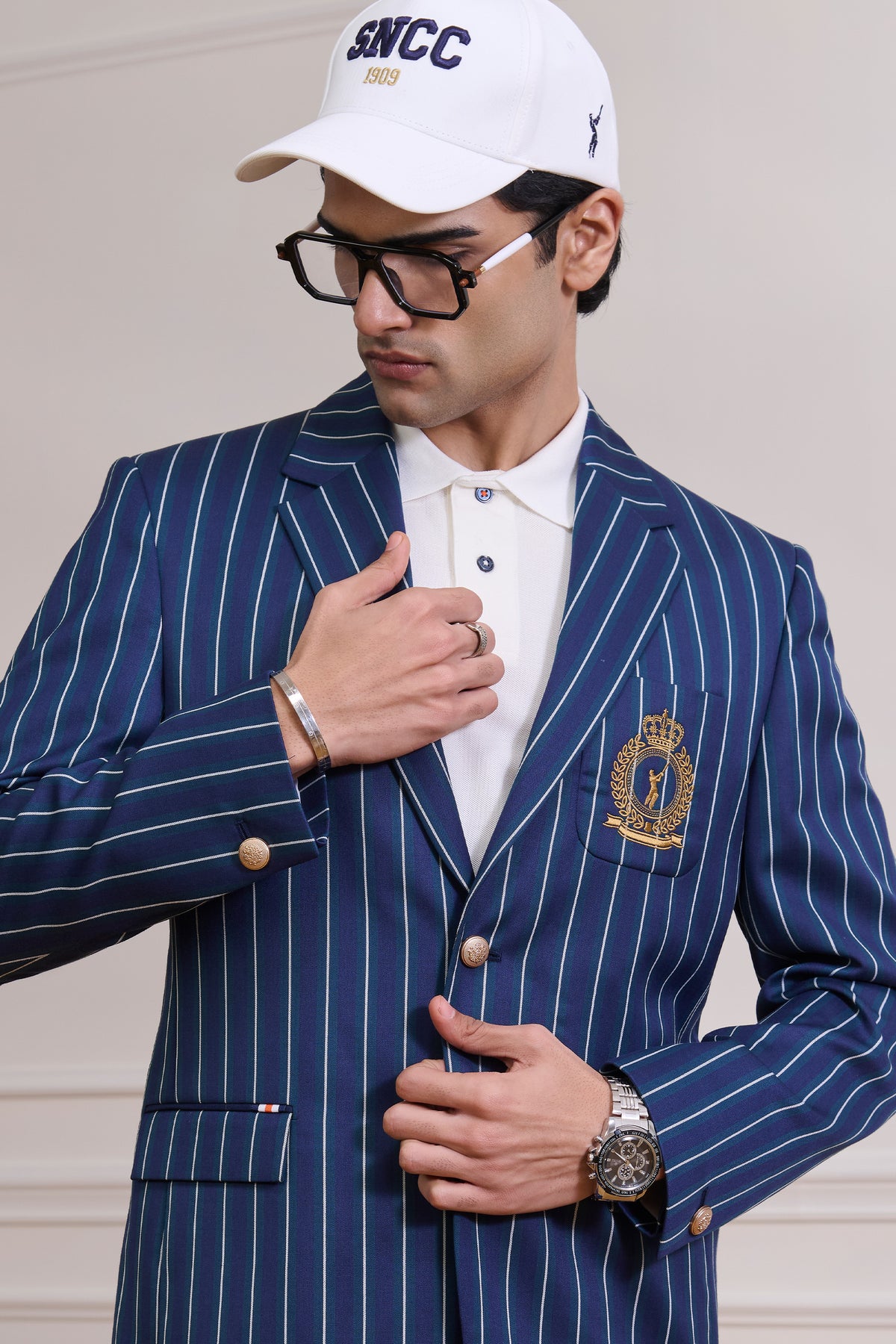 SNCC Navy Striped Jacket