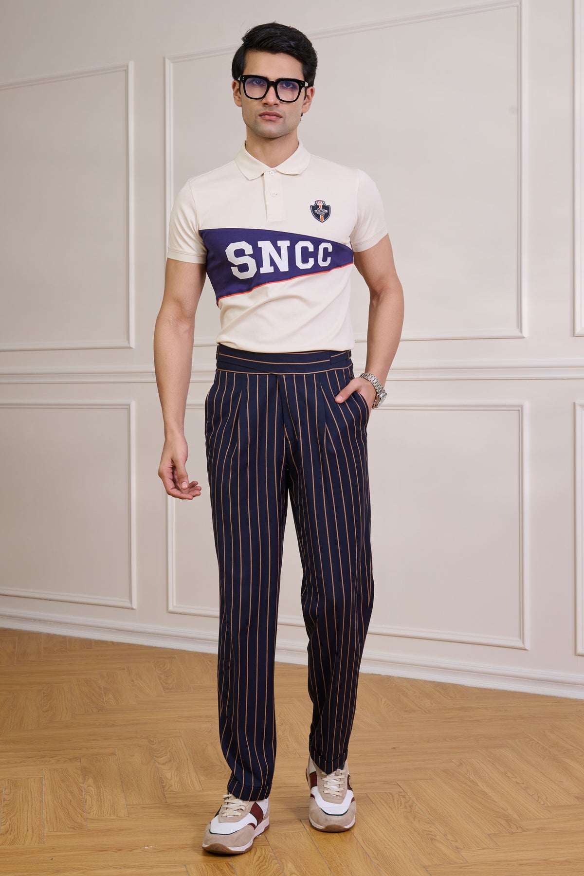 SNCC Off-White Colour Block Yorker