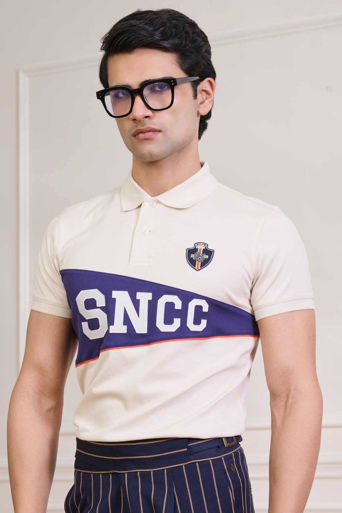 SNCC Off-White Colour Block Yorker