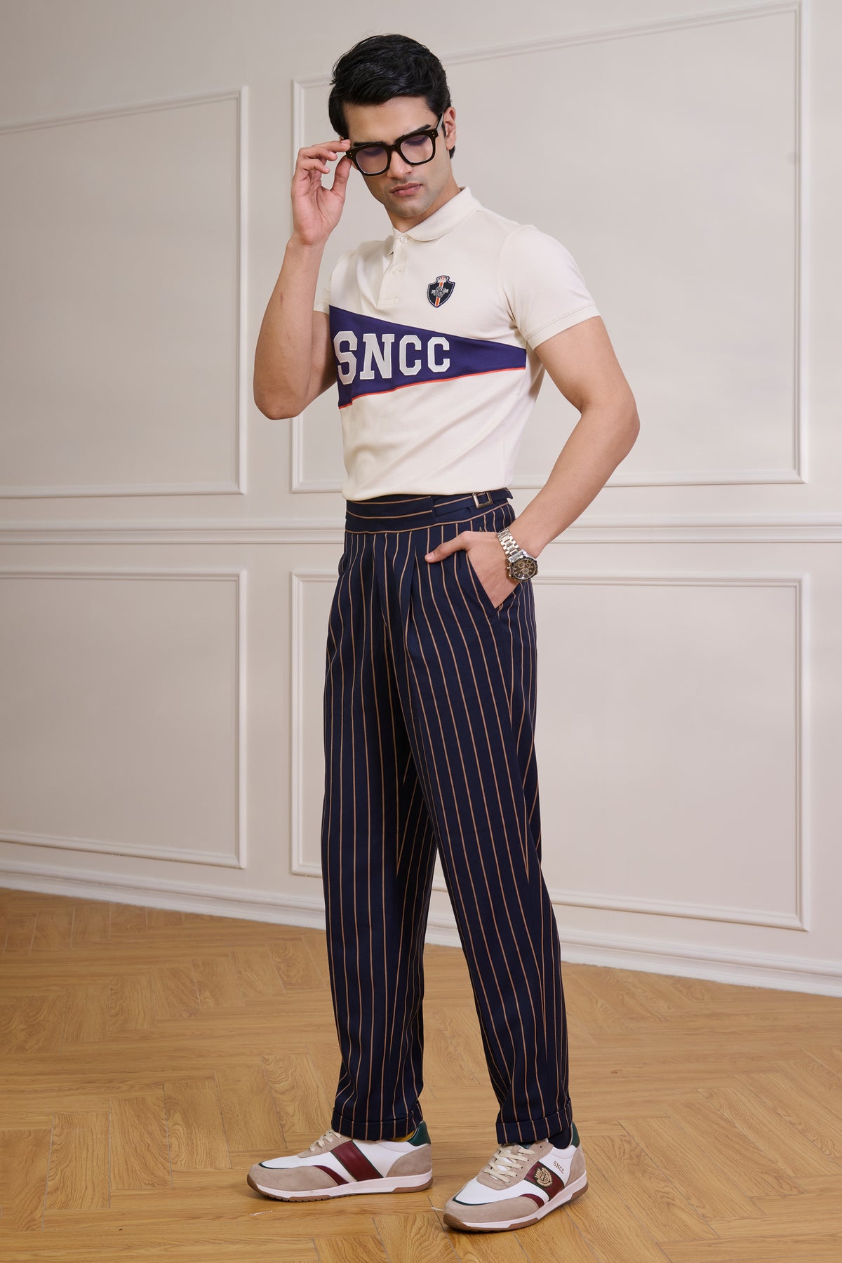 SNCC Off-White Colour Block Yorker