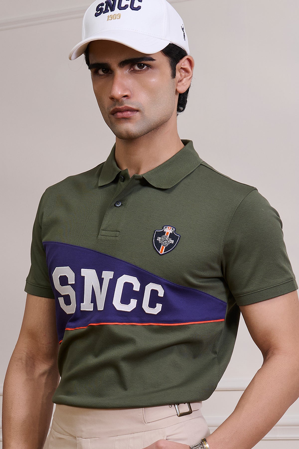 SNCC Olive Colour Block Yorker