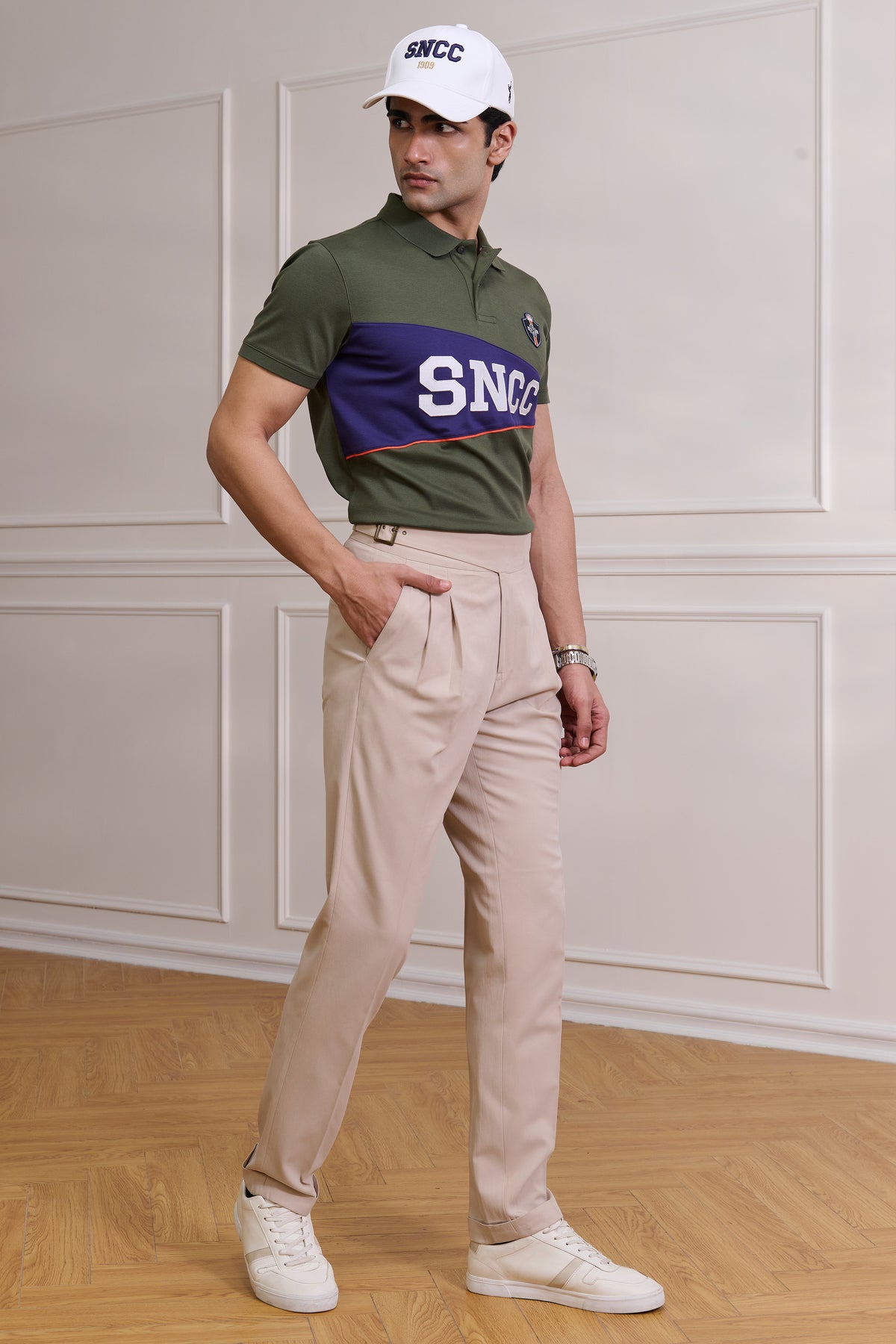 SNCC Olive Colour Block Yorker