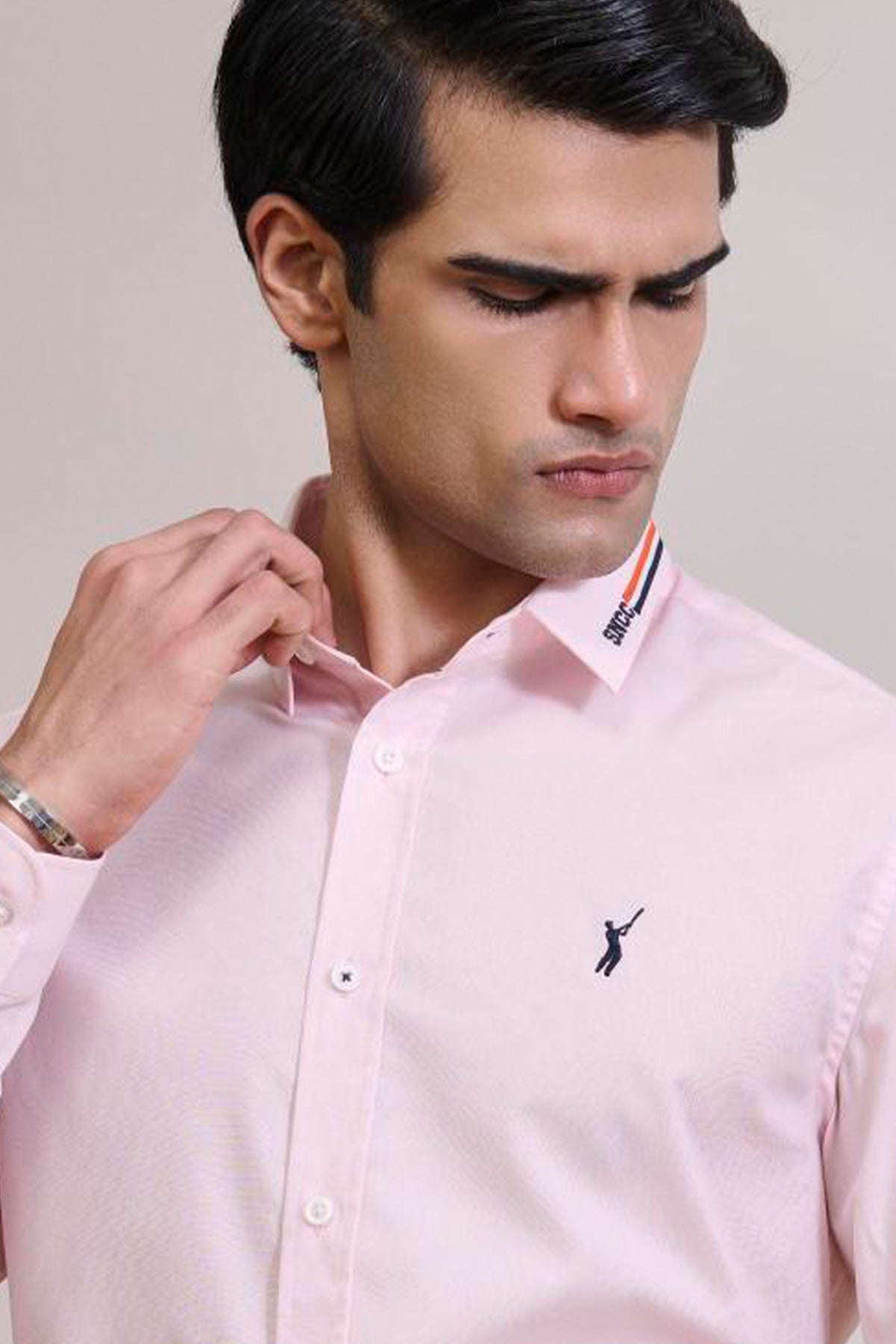 SNCC Pink Shirt with Batsman Logo