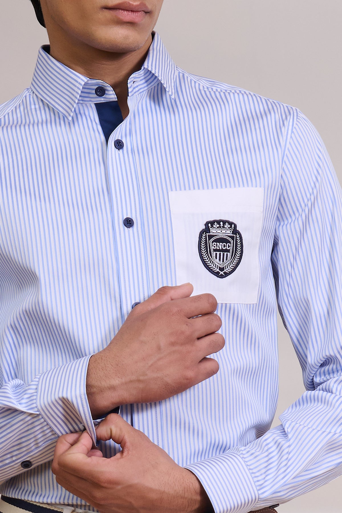 SNCC Blue Patch Crested Pocket Shirt