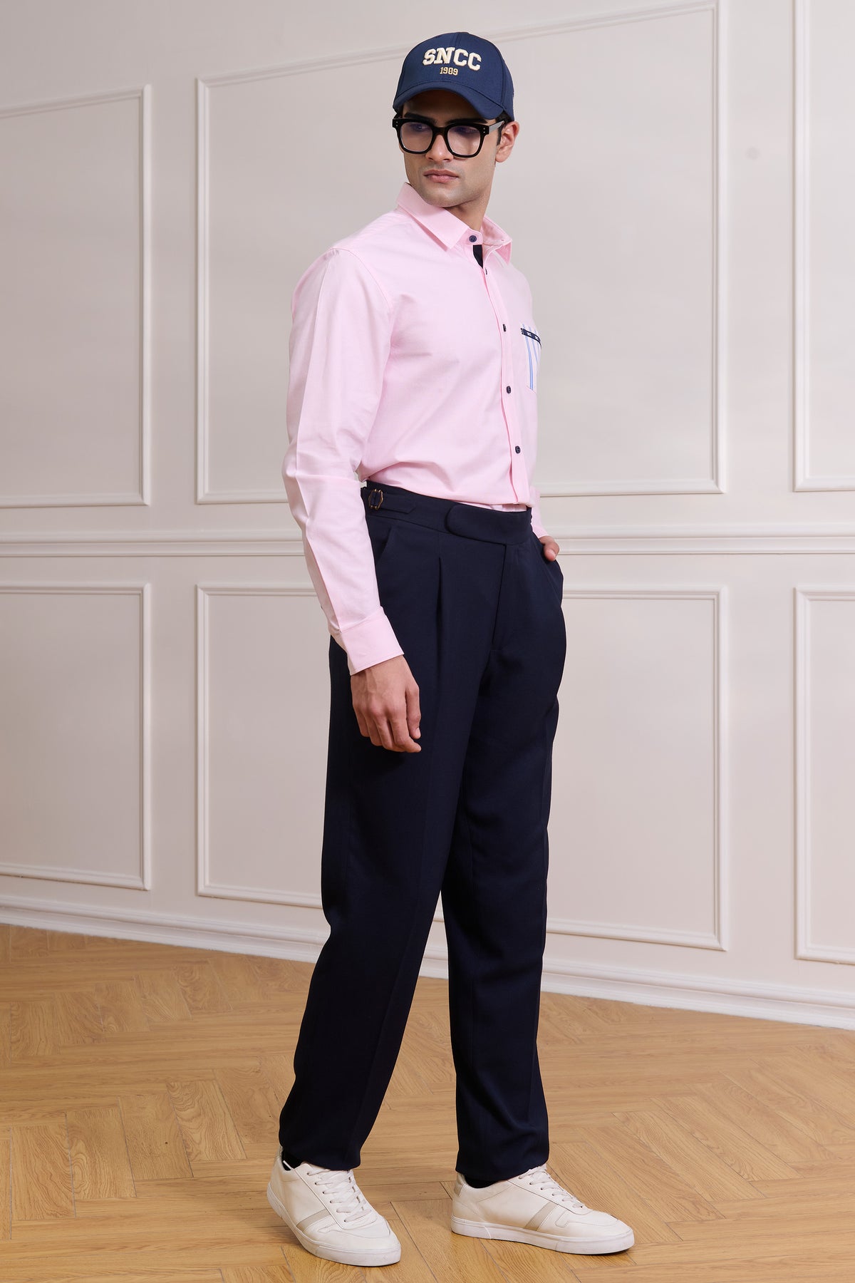 SNCC Pink Striped Pocket Shirt