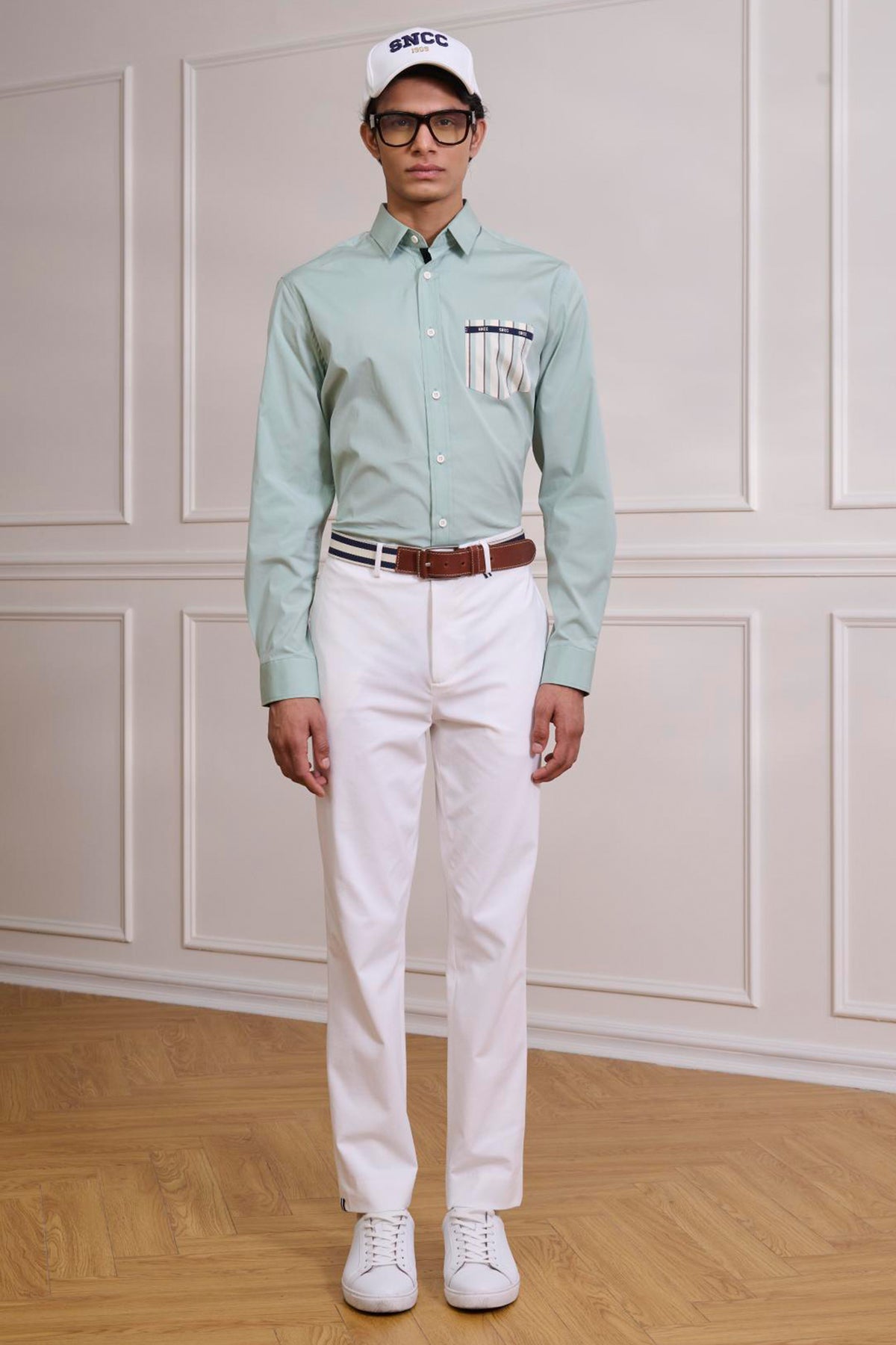 SNCC Jade Striped Pocket Shirt