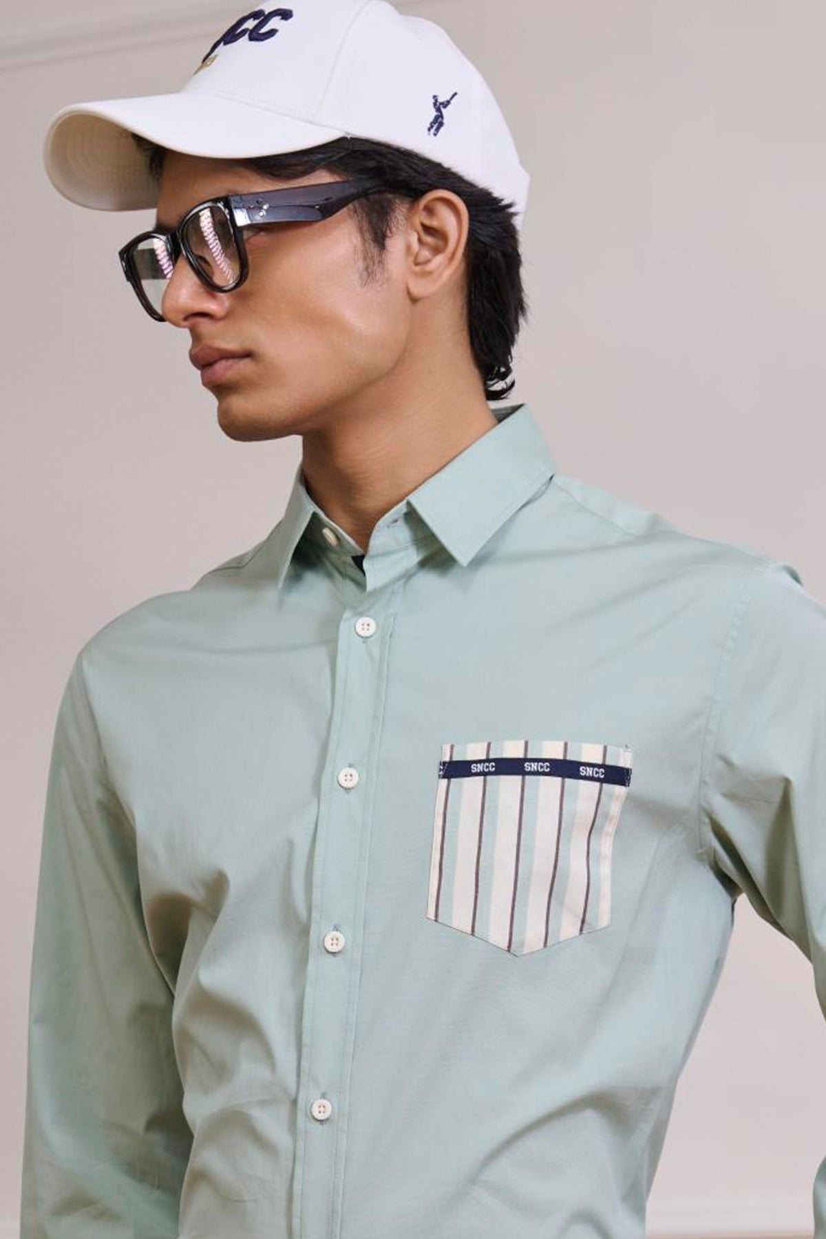 SNCC Jade Striped Pocket Shirt