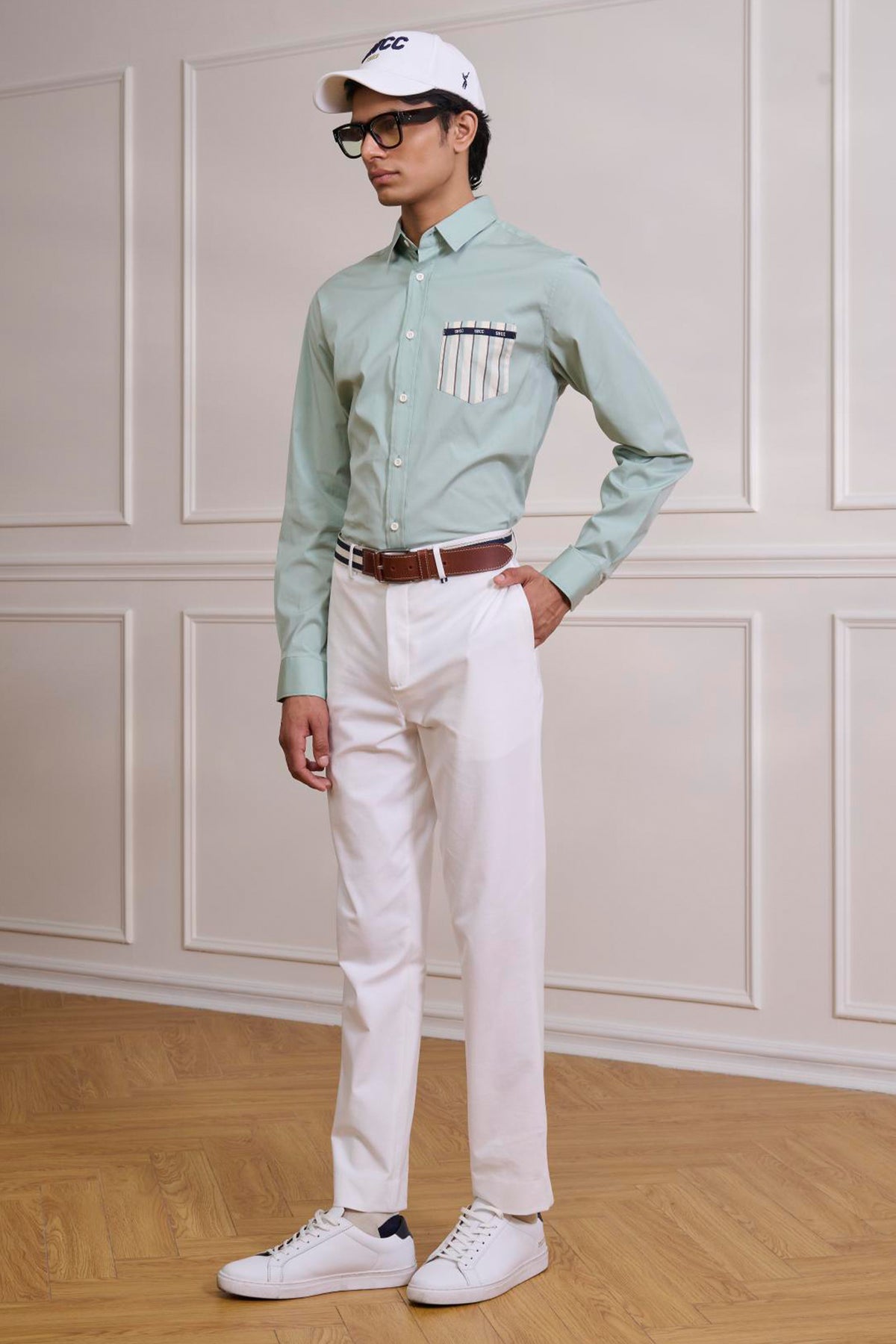 SNCC Jade Striped Pocket Shirt