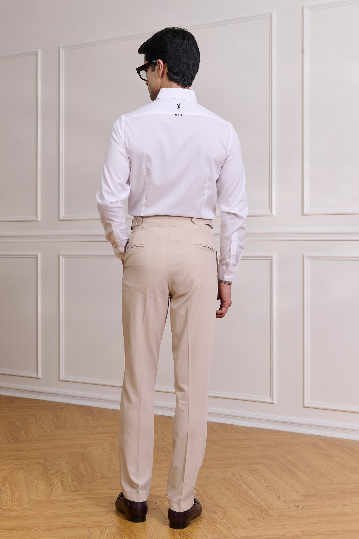 SNCC White Shirt with Tape-Trimmed Placket