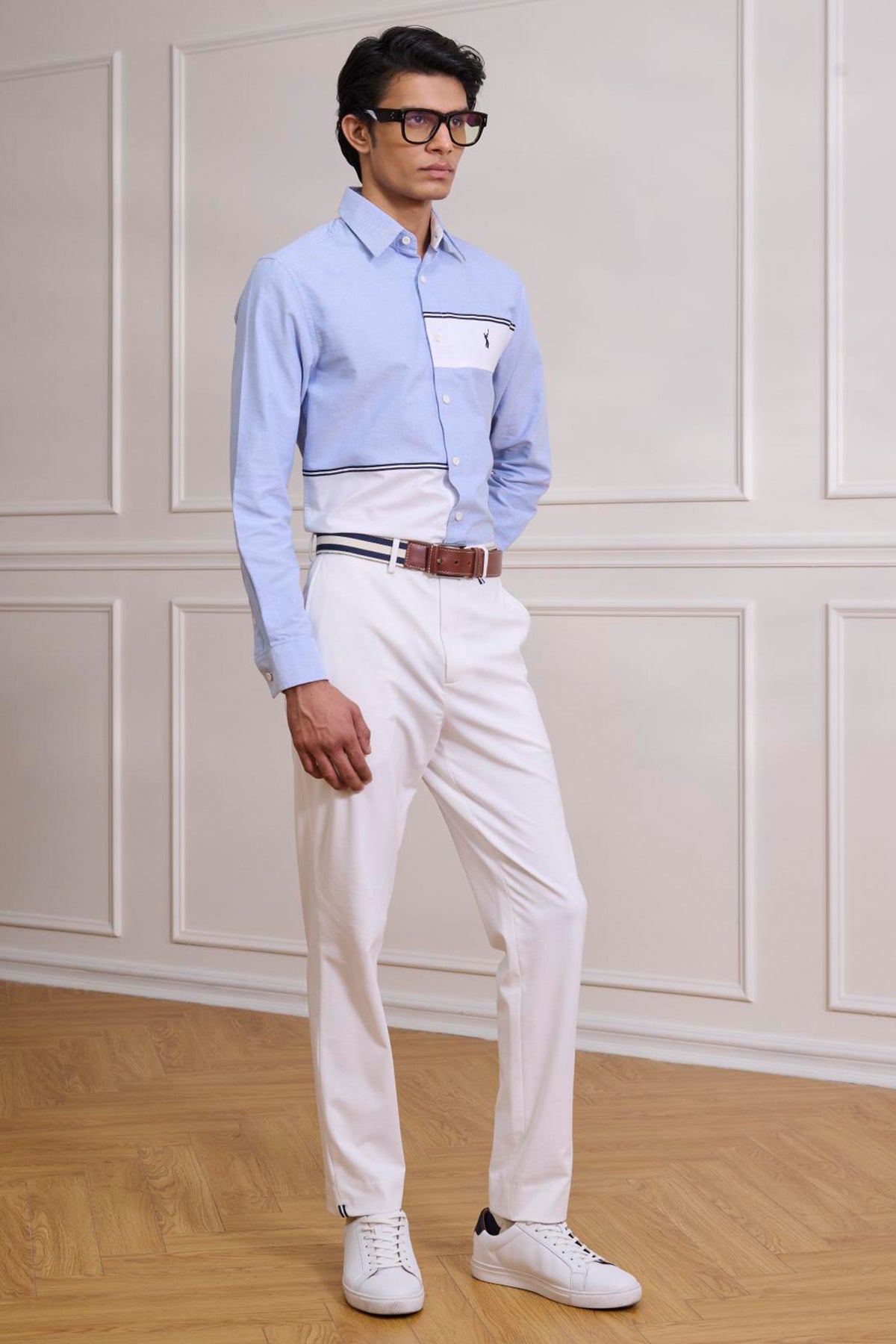 SNCC Blue Contrast Panel Shirt