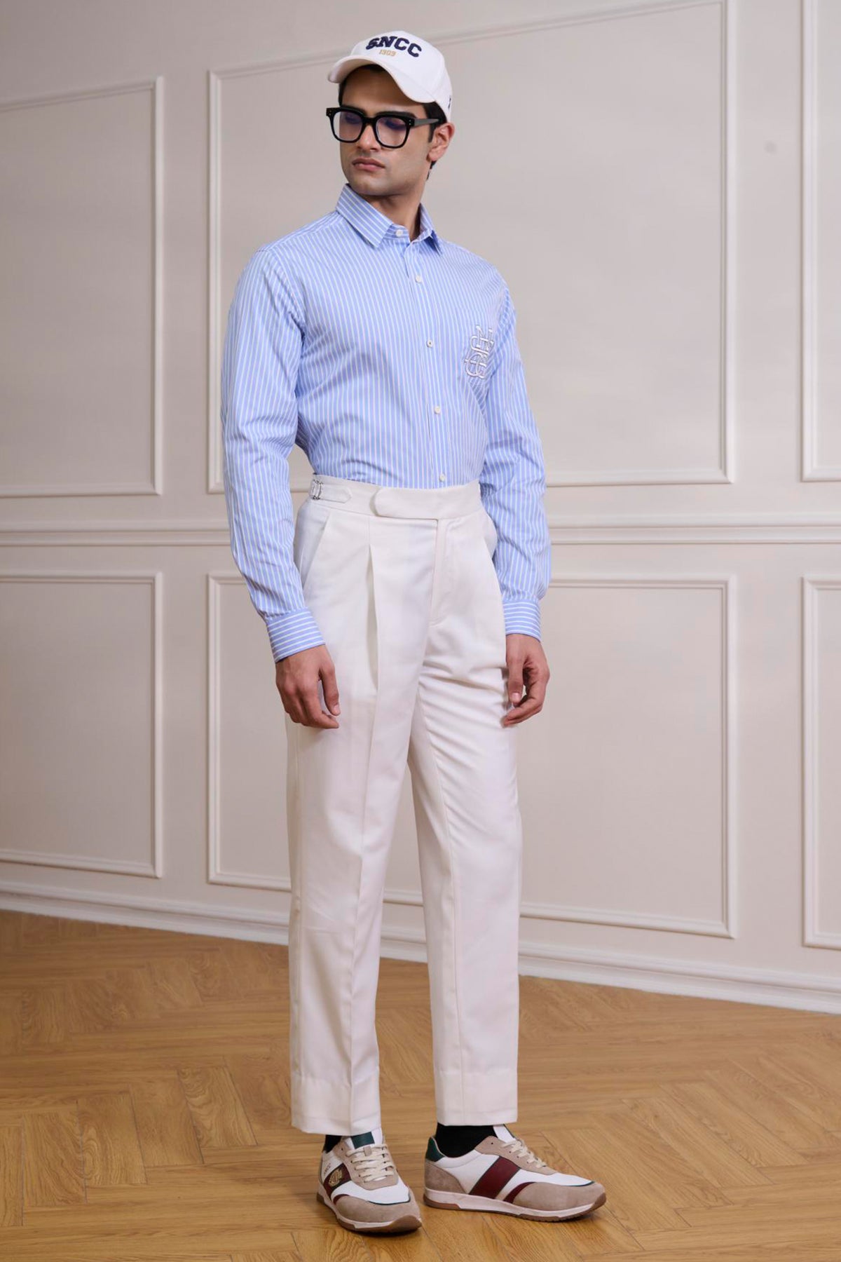 SNCC Blue Striped with Monogram