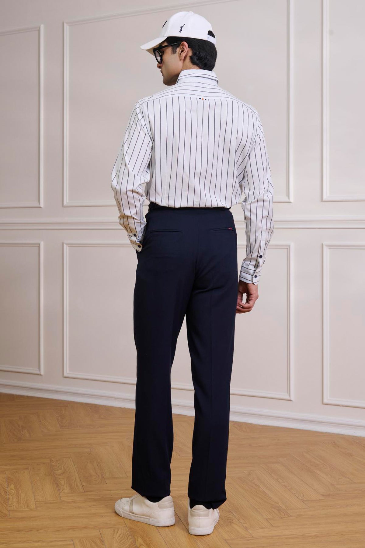 SNCC Diagonal Crest Stripe Shirt