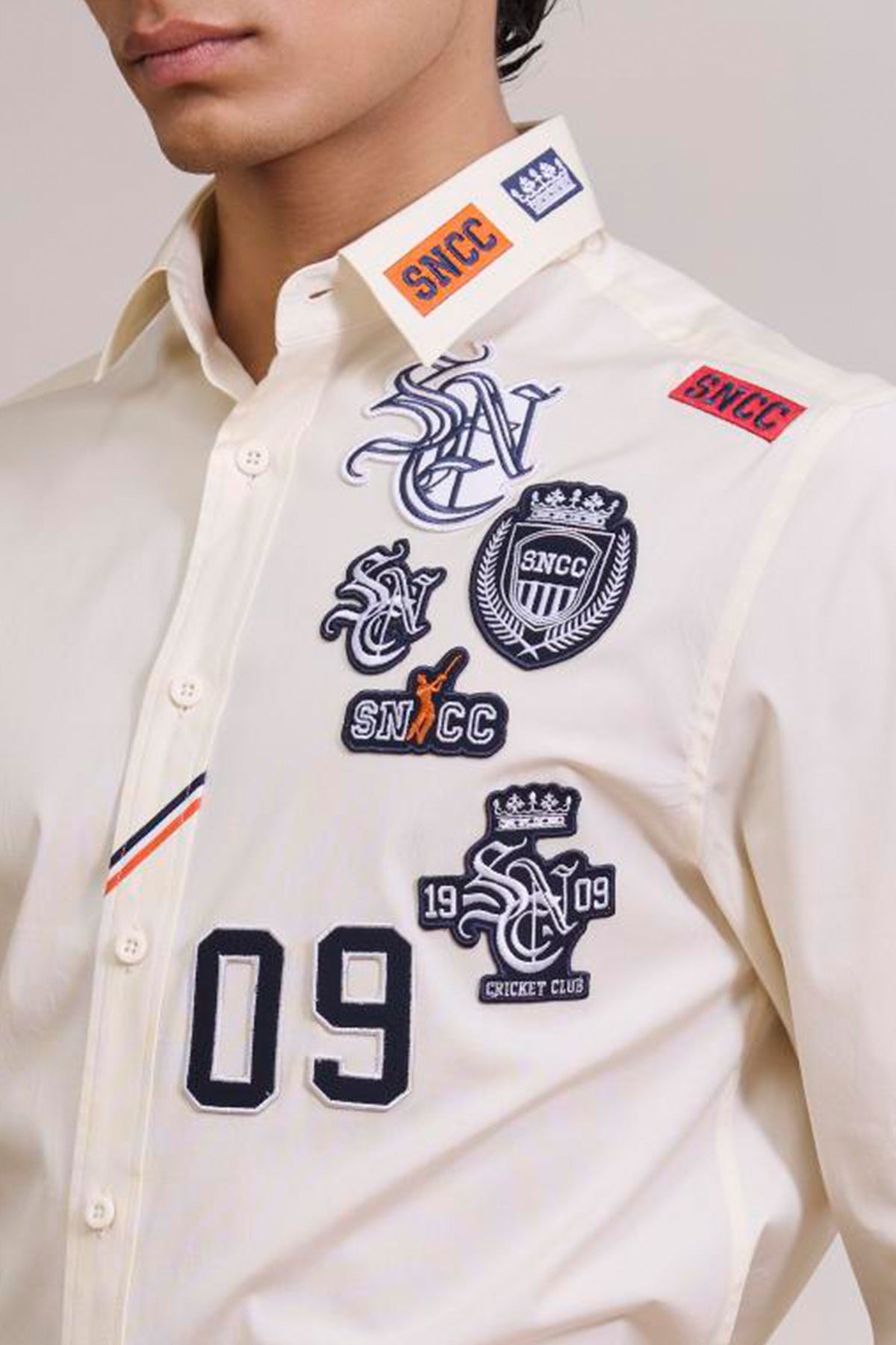 SNCC Off White Motif Shirt