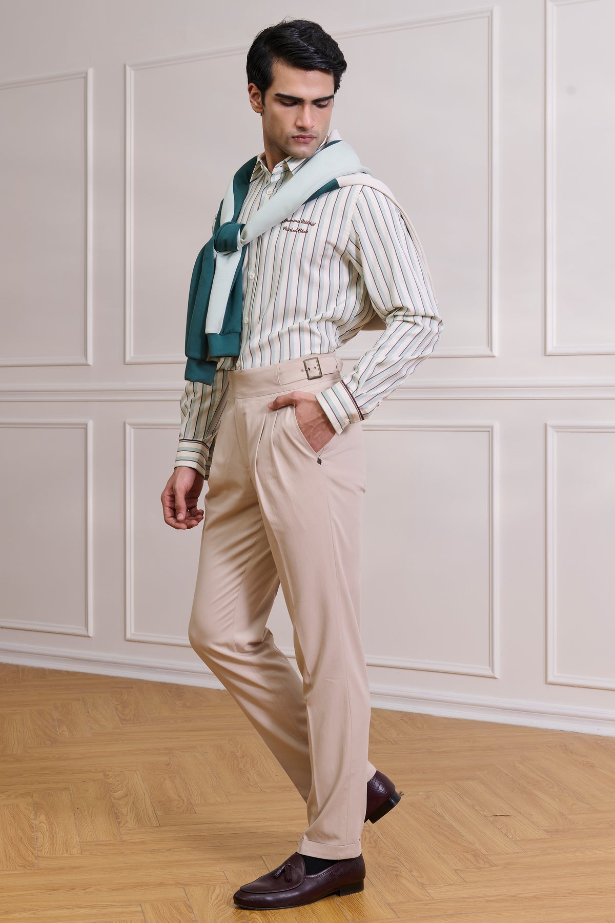 SNCC Jade Striped Shirt