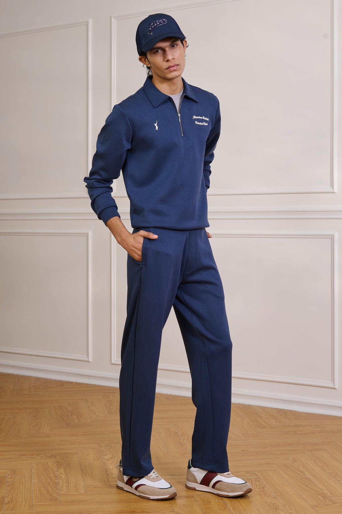 SNCC Navy Zip-Neck Sweatshirt