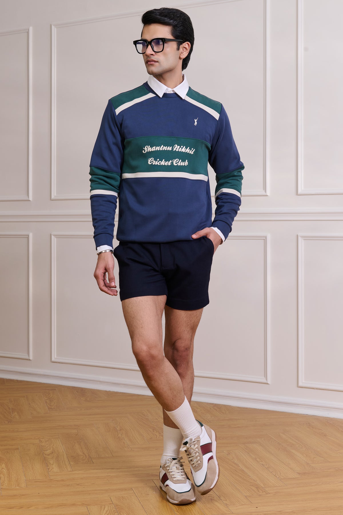 SNCC Colour-Block Stripe Sweatshirt
