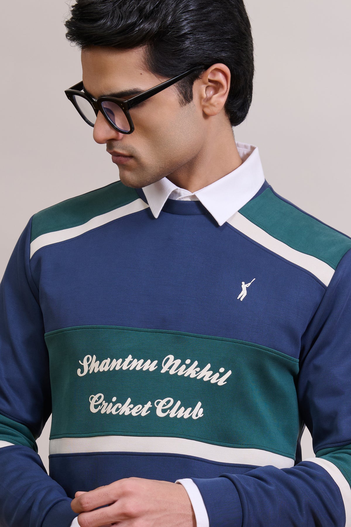 SNCC Colour-Block Stripe Sweatshirt