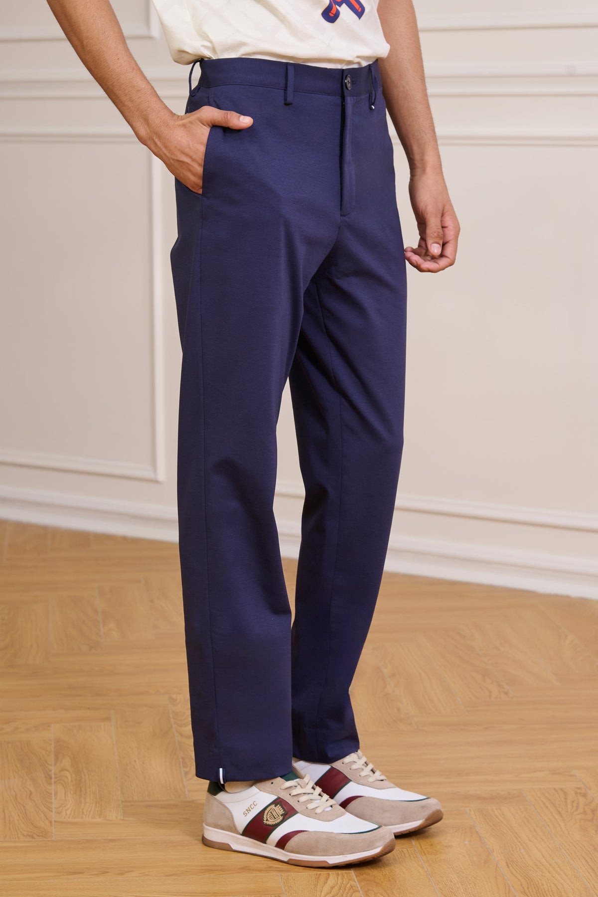 SNCC Navy Straight Leg Trousers