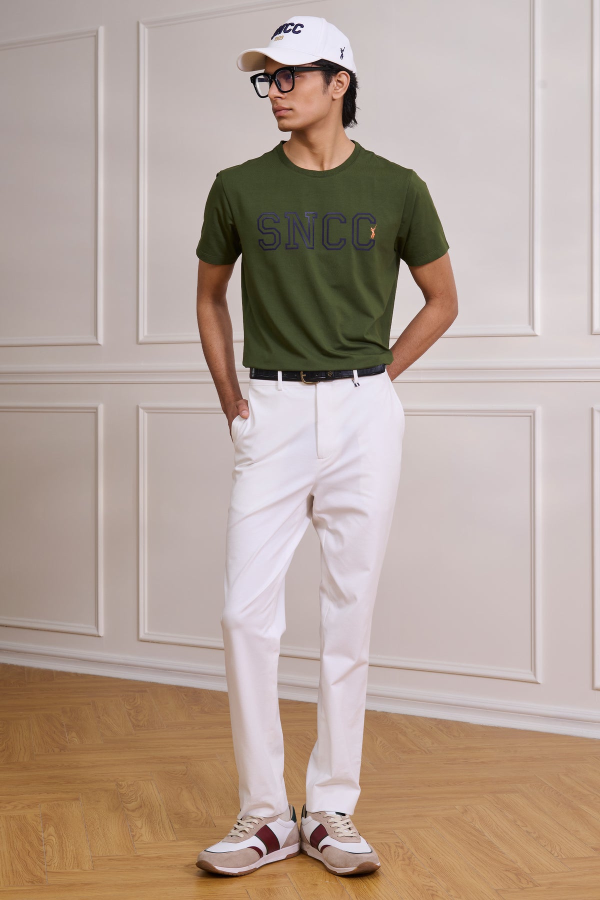 Olive 3D SNCC Printed T-Shirt