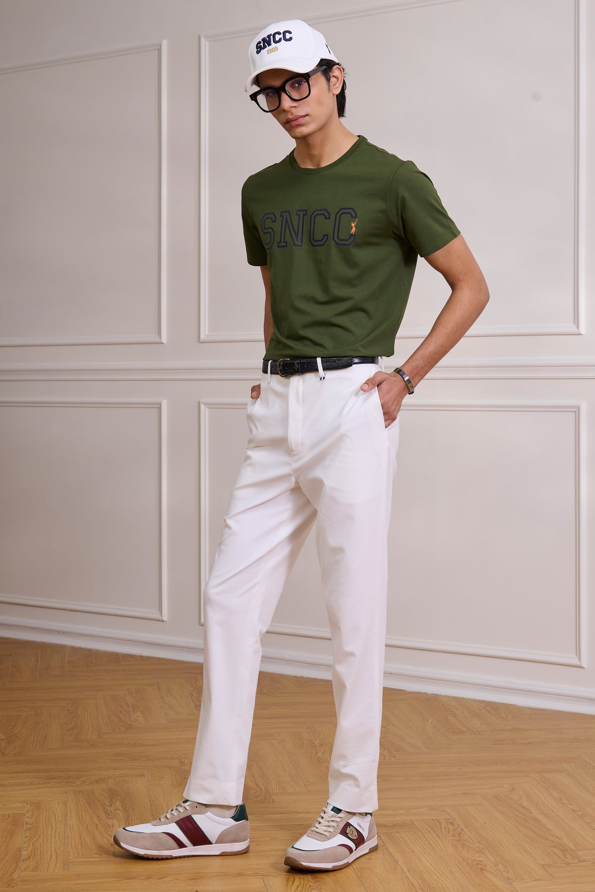 Olive 3D SNCC Printed T-Shirt
