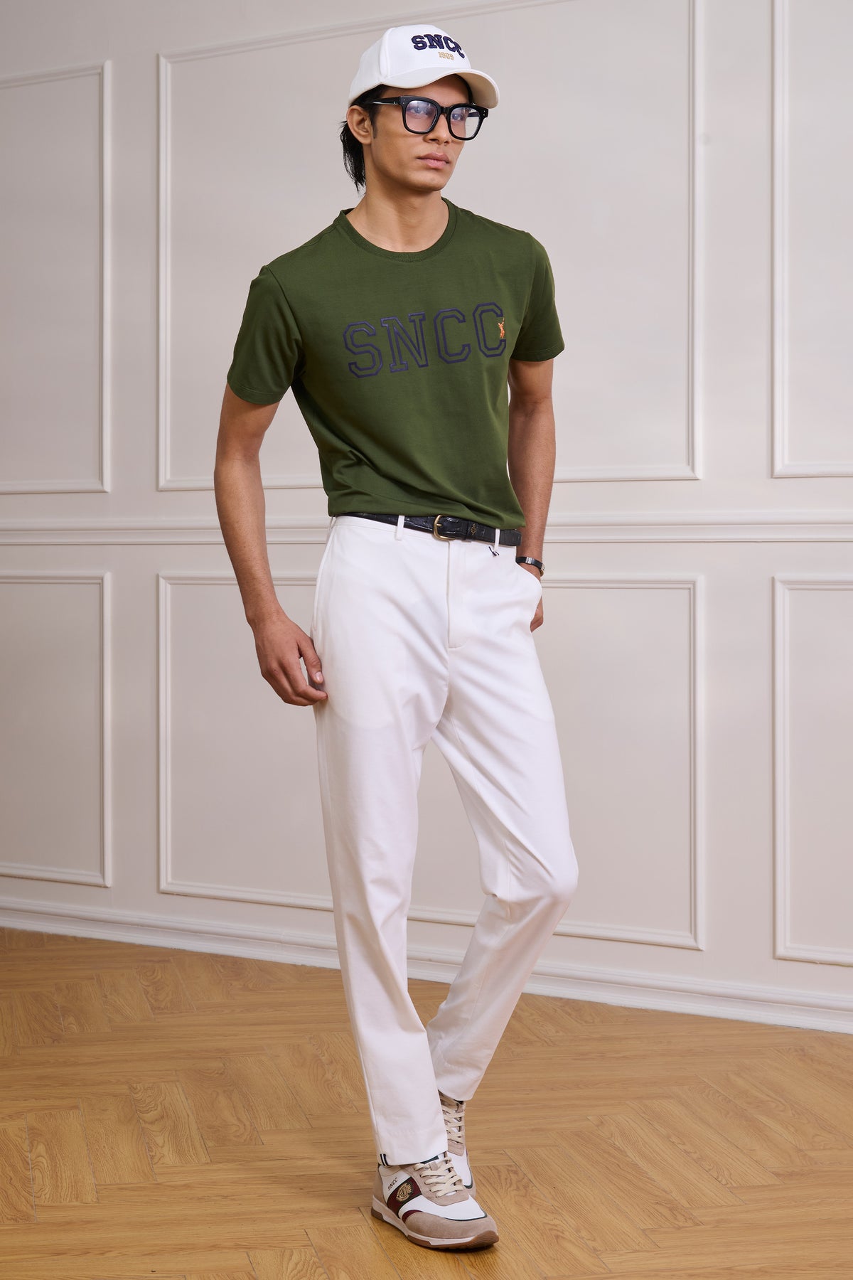 Olive 3D SNCC Printed T-Shirt