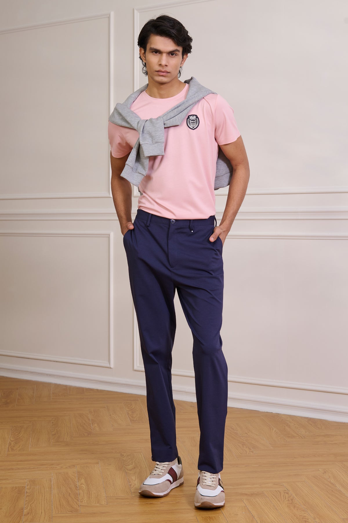 SNCC Peach Round Collar T-Shirt