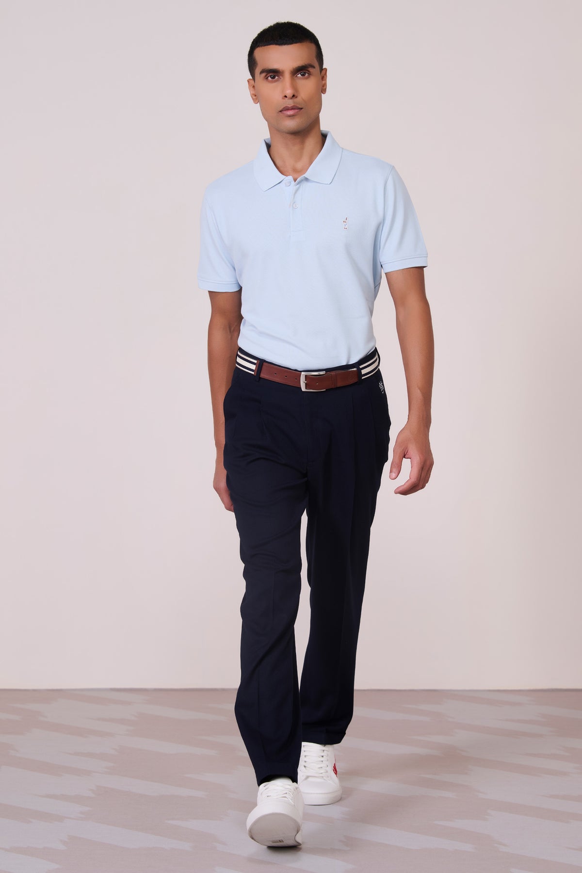 SNCC Light Blue Supima Pique Knit Shirt