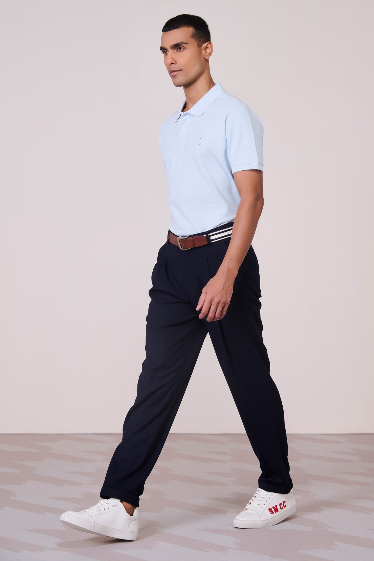 SNCC Light Blue Supima Pique Knit Shirt