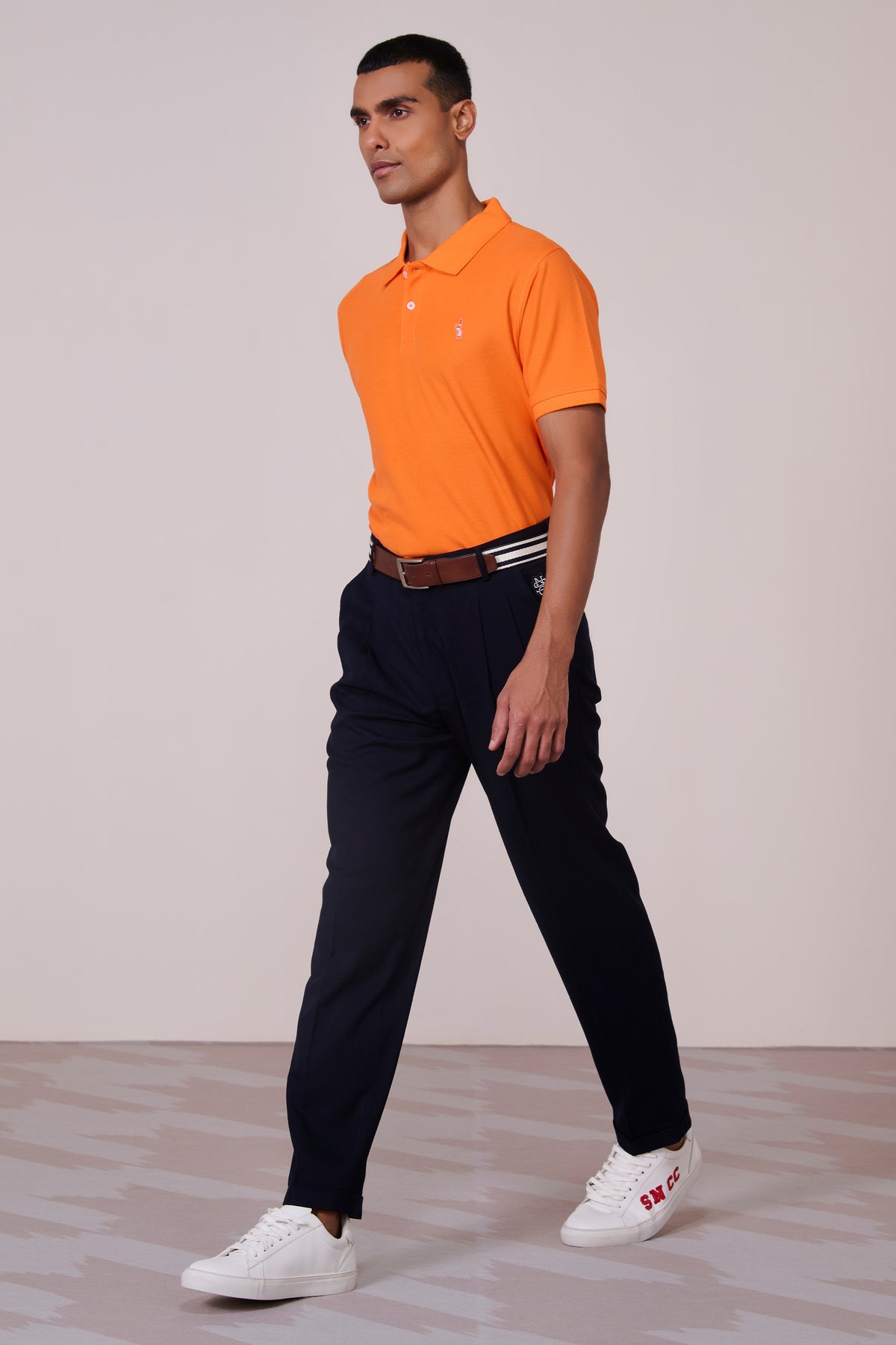SNCC Orange Supima Pique Knit Shirt